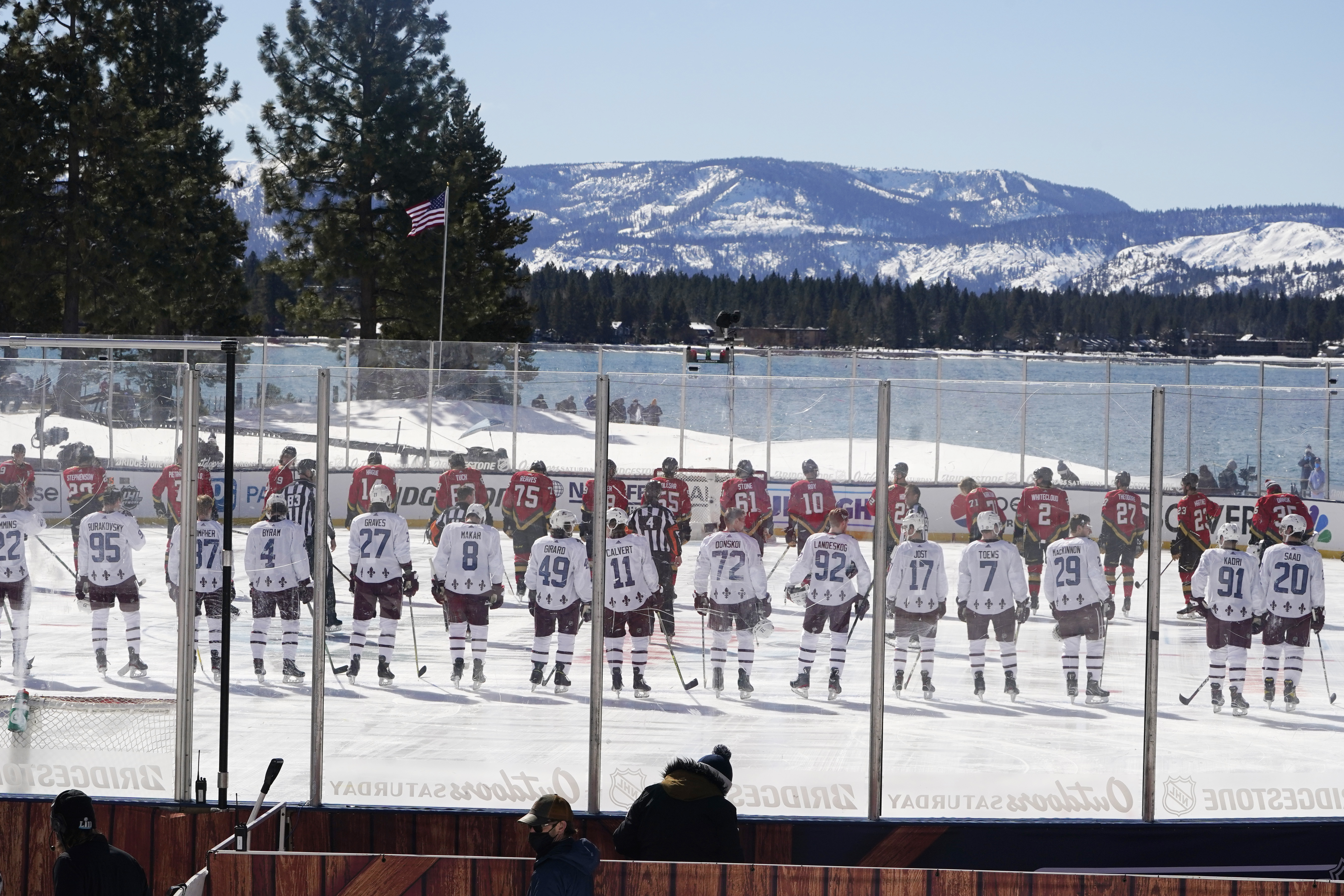 Avs beat Golden Knights 3-2 in delayed Lake Tahoe game