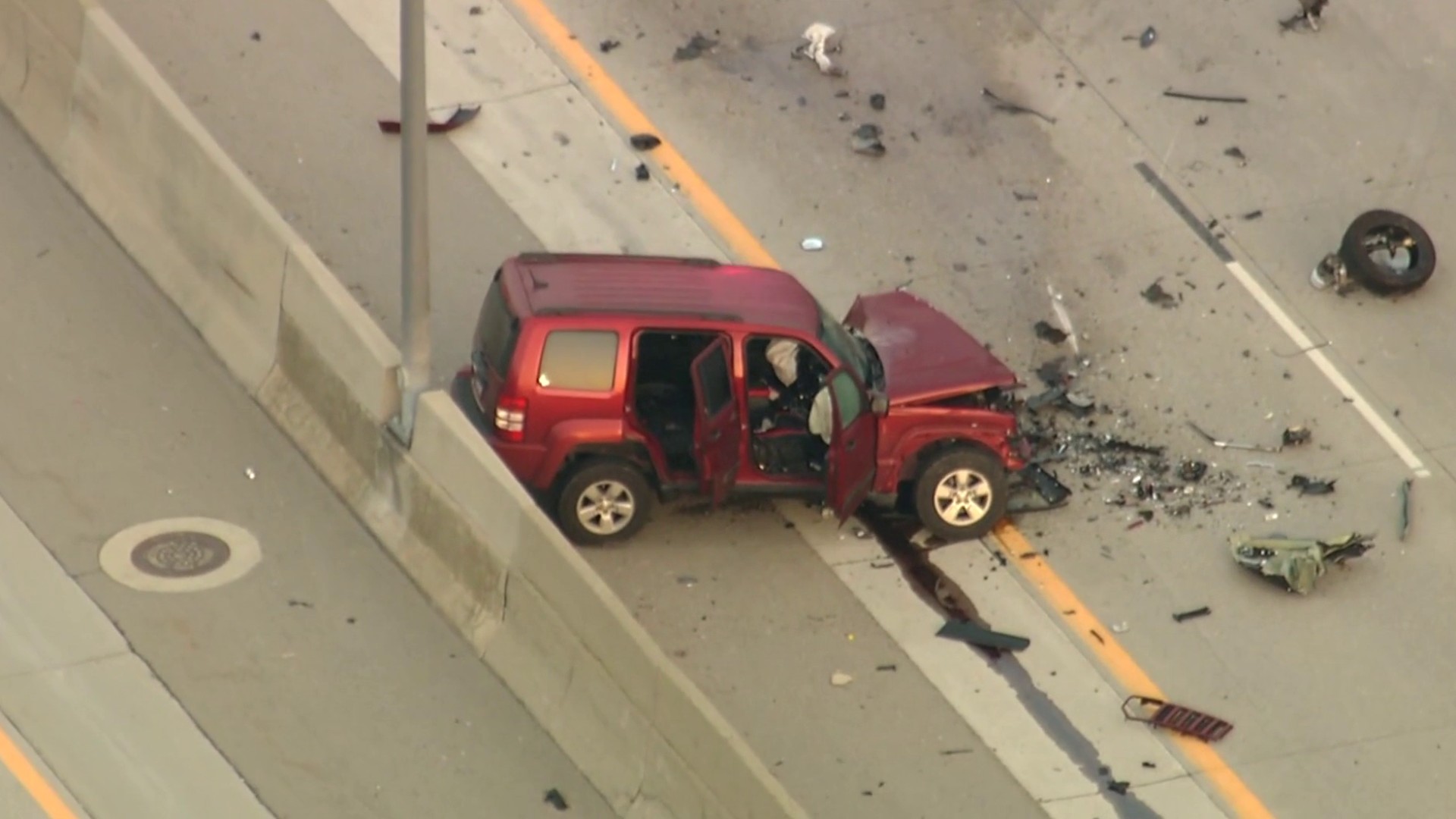 Driver trapped in car after head-on crash in DeKalb County