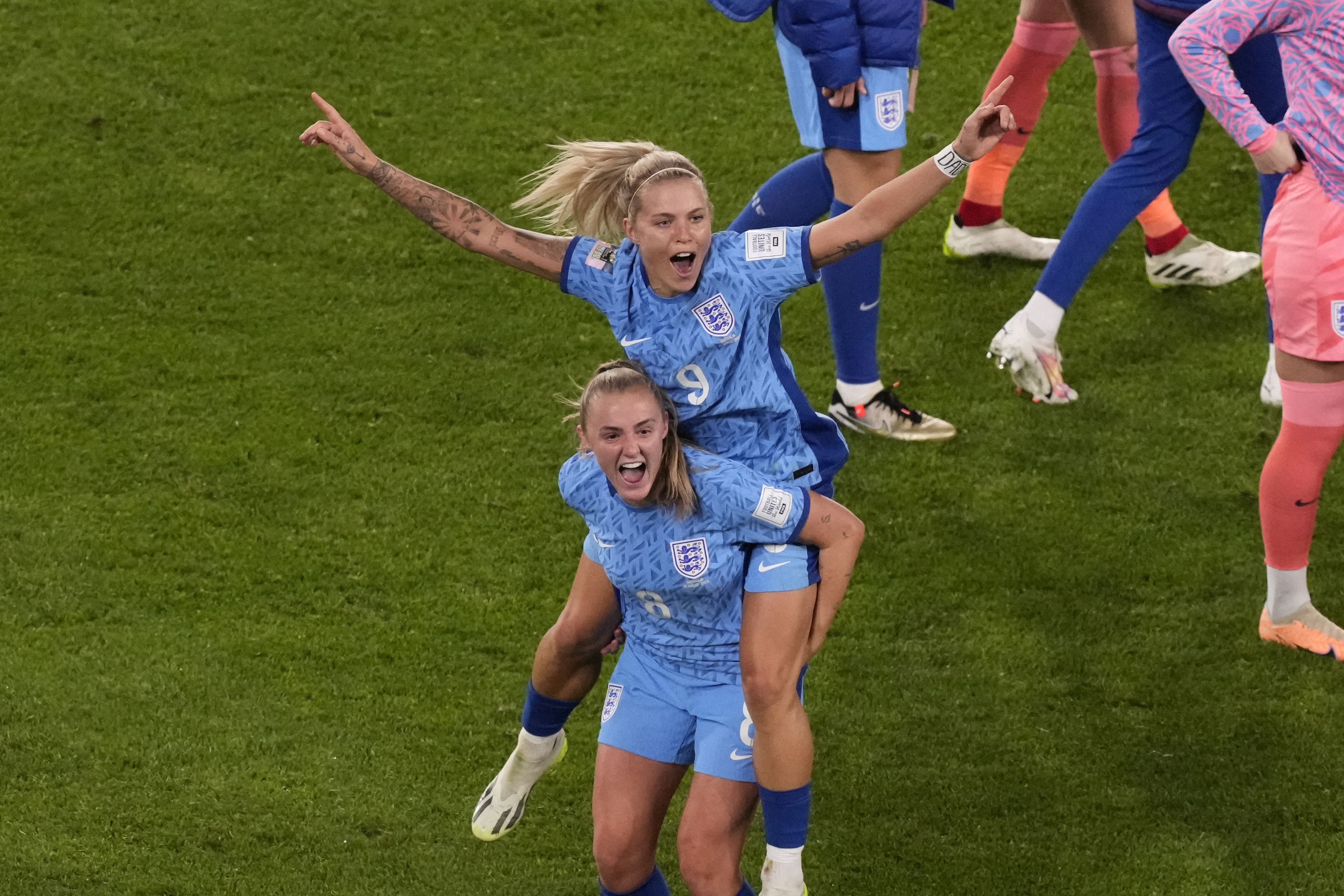 England's Alessia Russo scores goal vs. Australia in 86