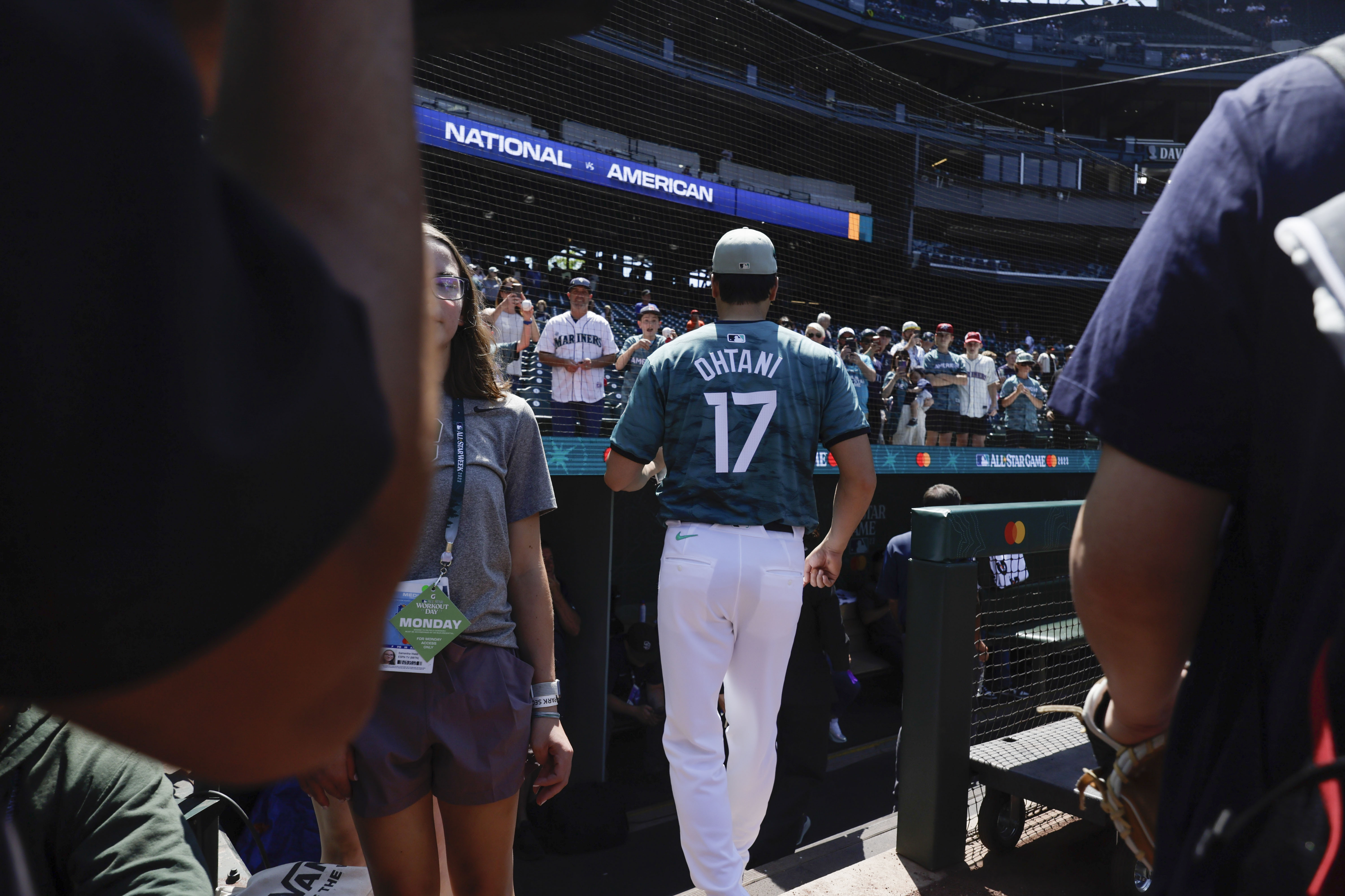 Dodger Stadium, Los Angeles, July 19, 2022, Los Angeles Angels two-way  player Shohei Ohtani appears in the Red Carpet Show before the MLB All-Star  baseball game on July 19, 2022, at Dodger