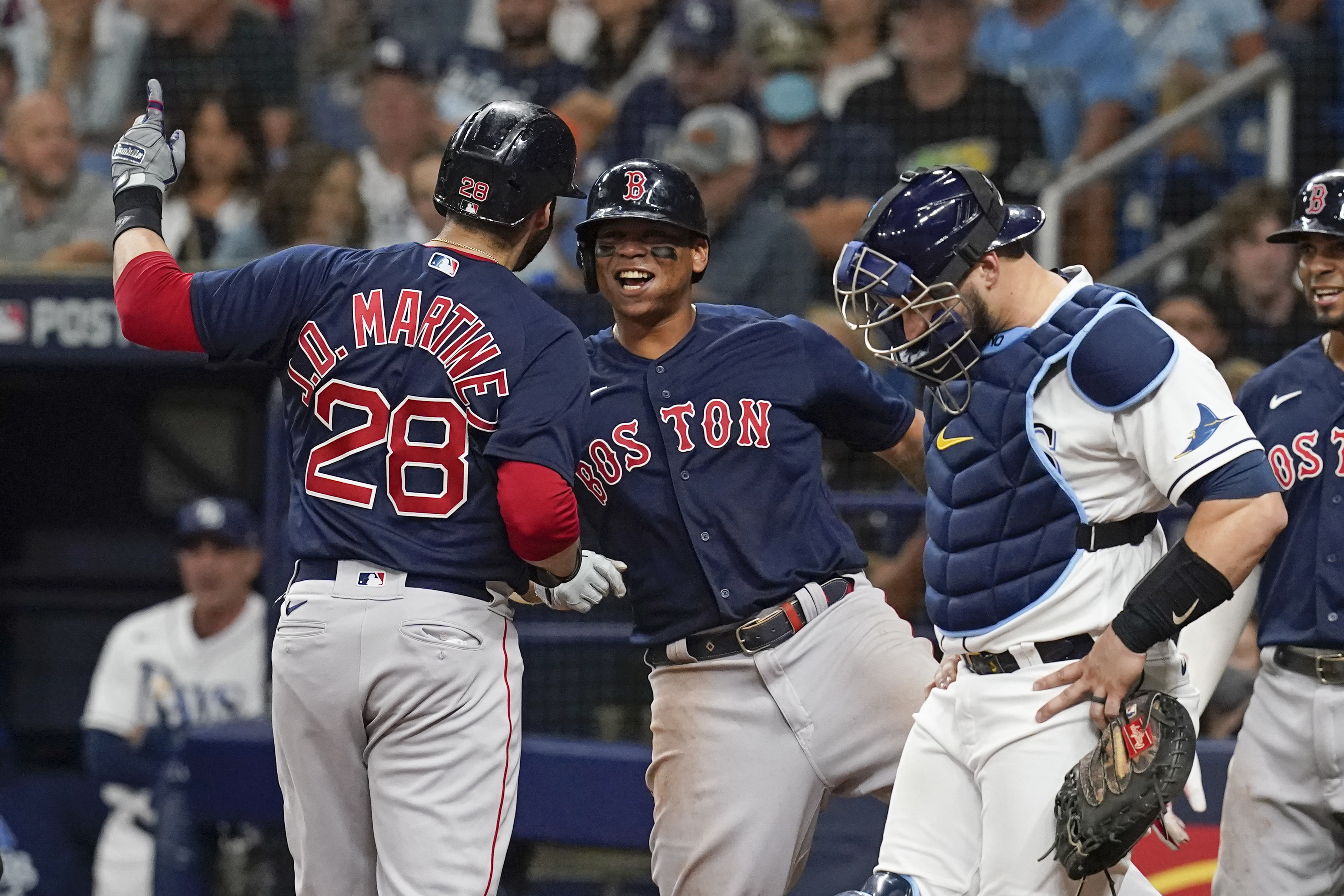 Rafael Devers (five RBIs) continues to drive Red Sox' offense