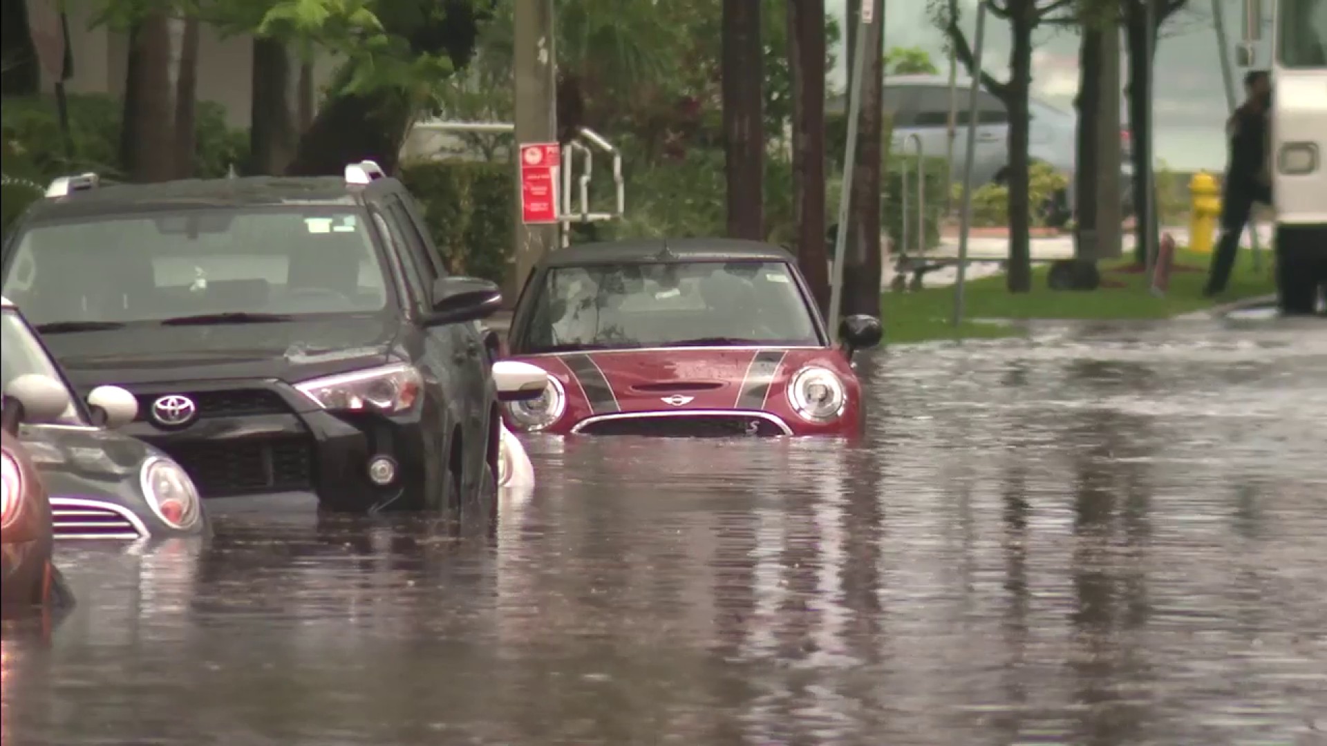 Las fuertes lluvias causan inundaciones repentinas en zonas de Miami-Dade y  Broward