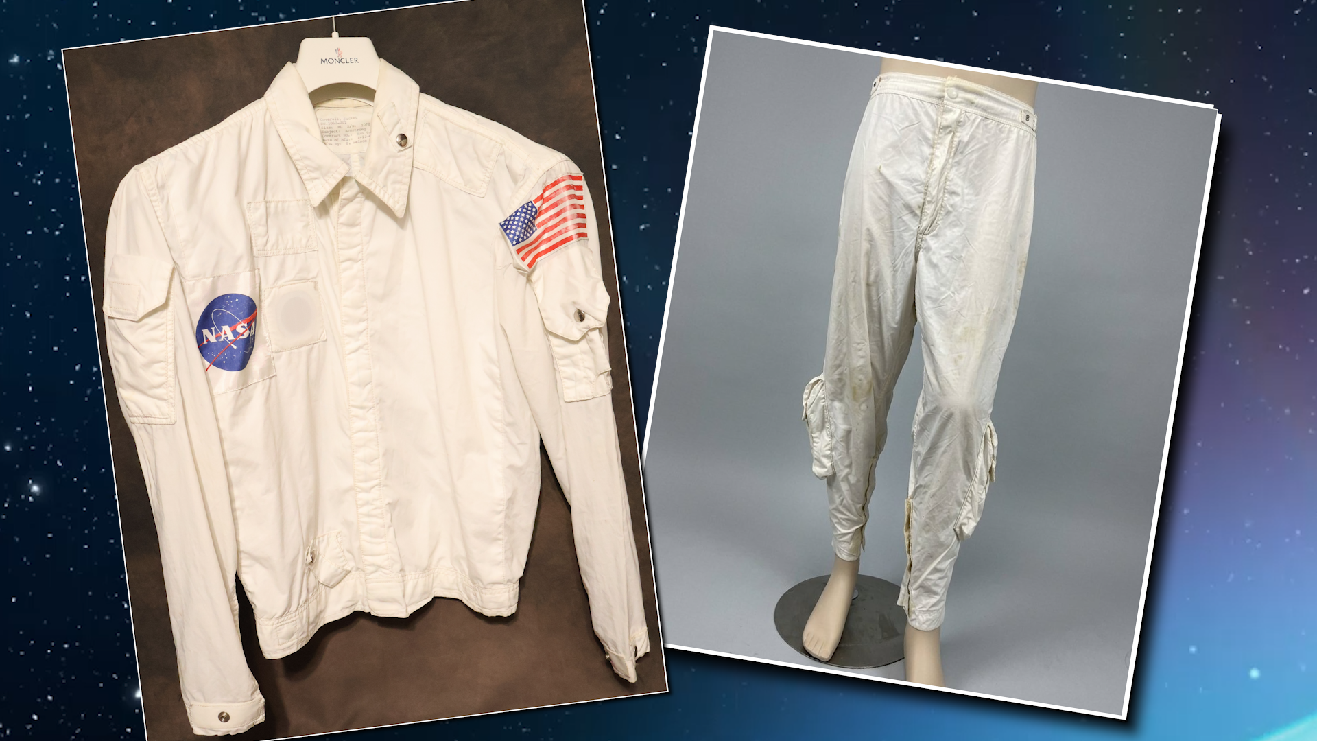 Neil Armstrong's Apollo 11 in-flight training coveralls heading to