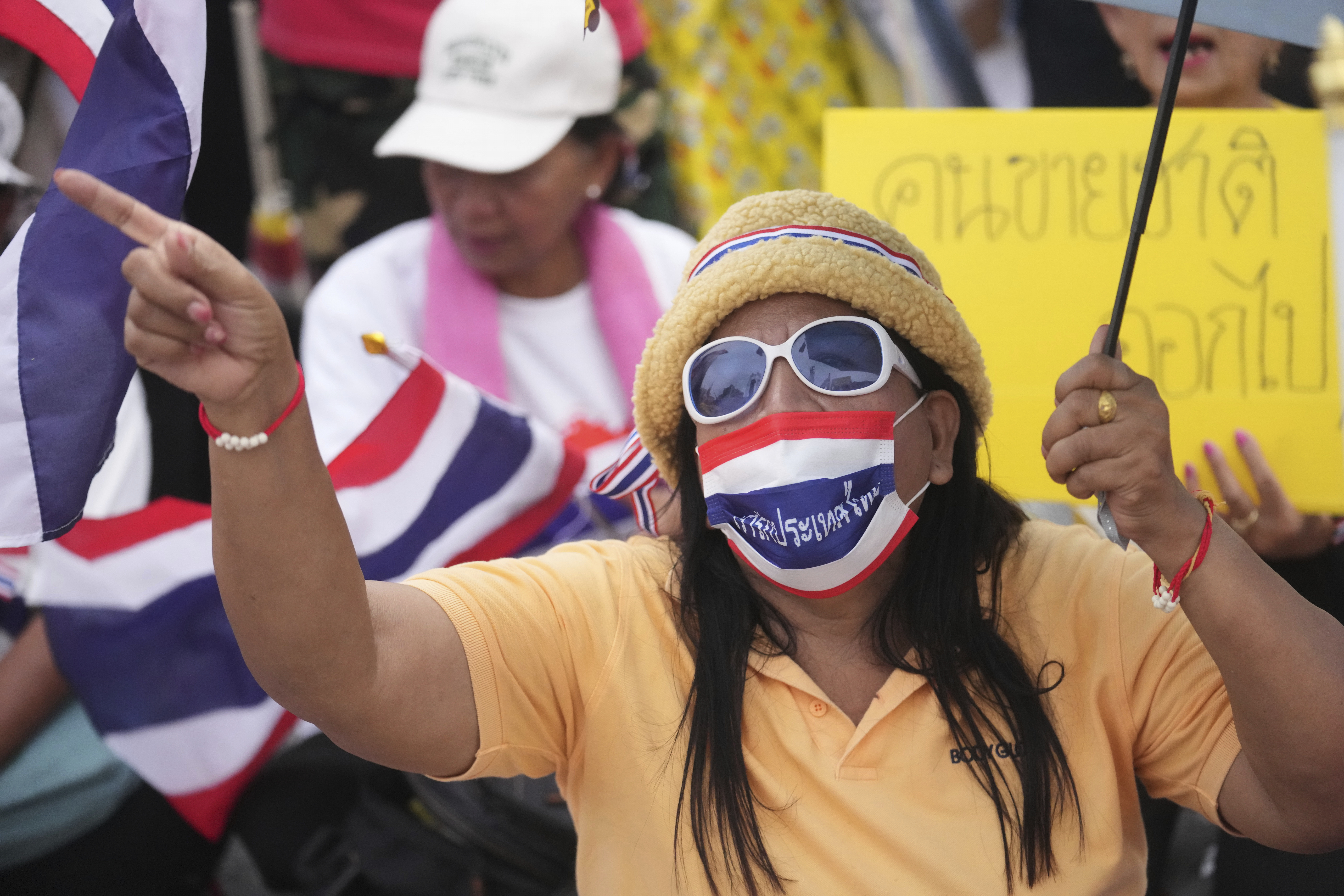Protesters rally in Bangkok to demand Thai prime minister's