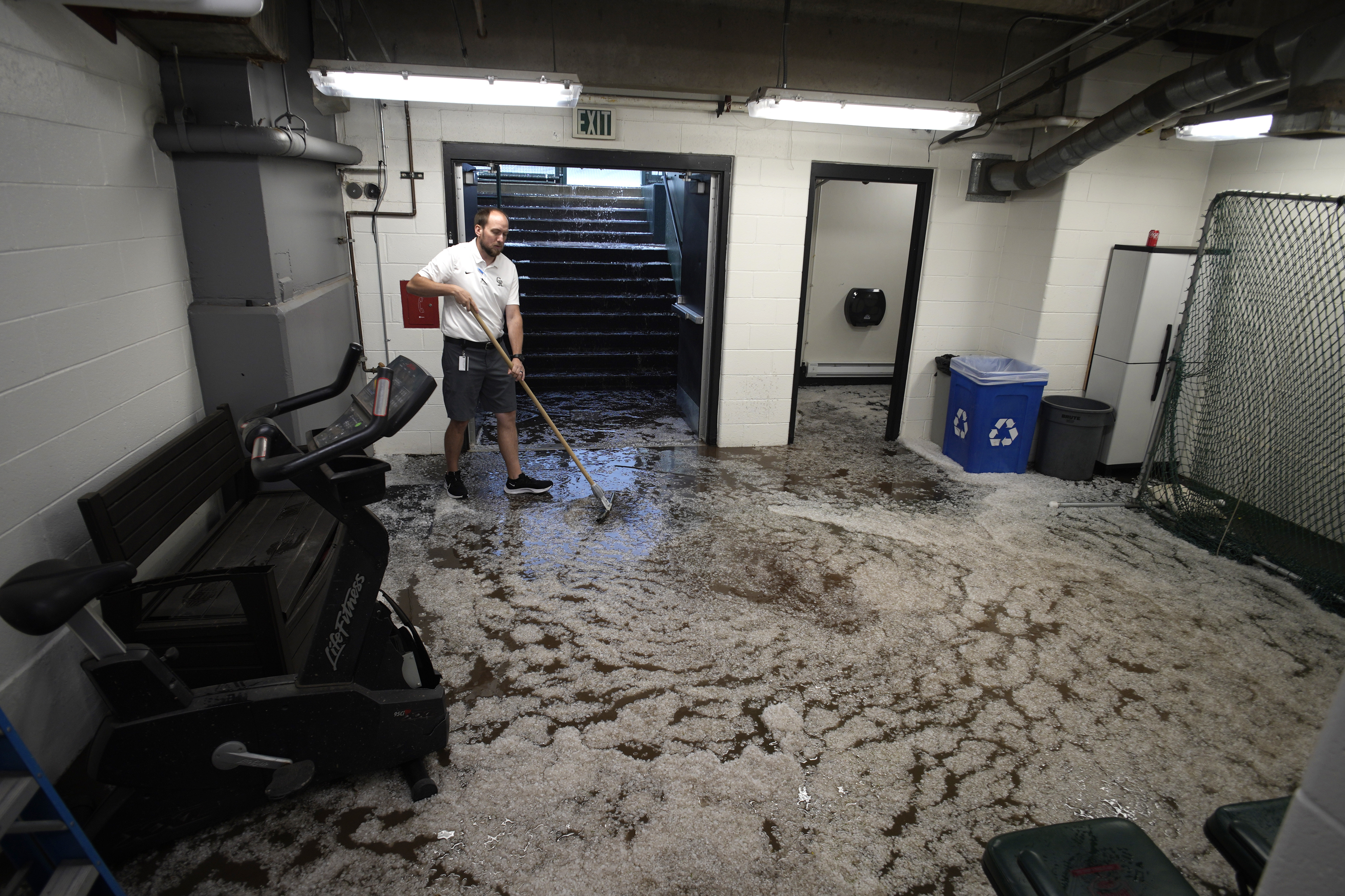 All Hail the Rockies! Pea-sized hail makes Coors Field a winter