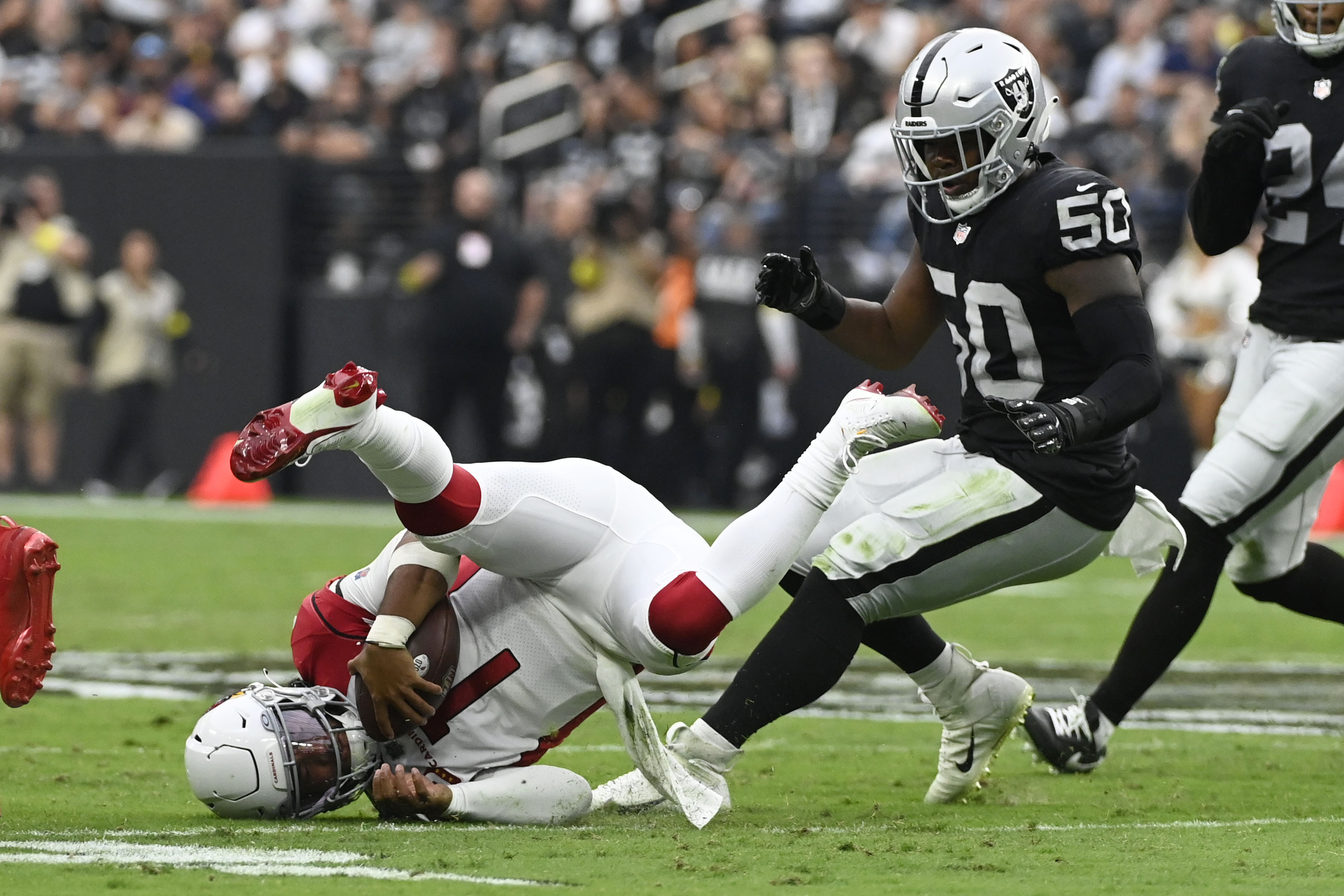 Byron Murphy's 59-yard OT fumble return ends Cardinals' win over Vegas