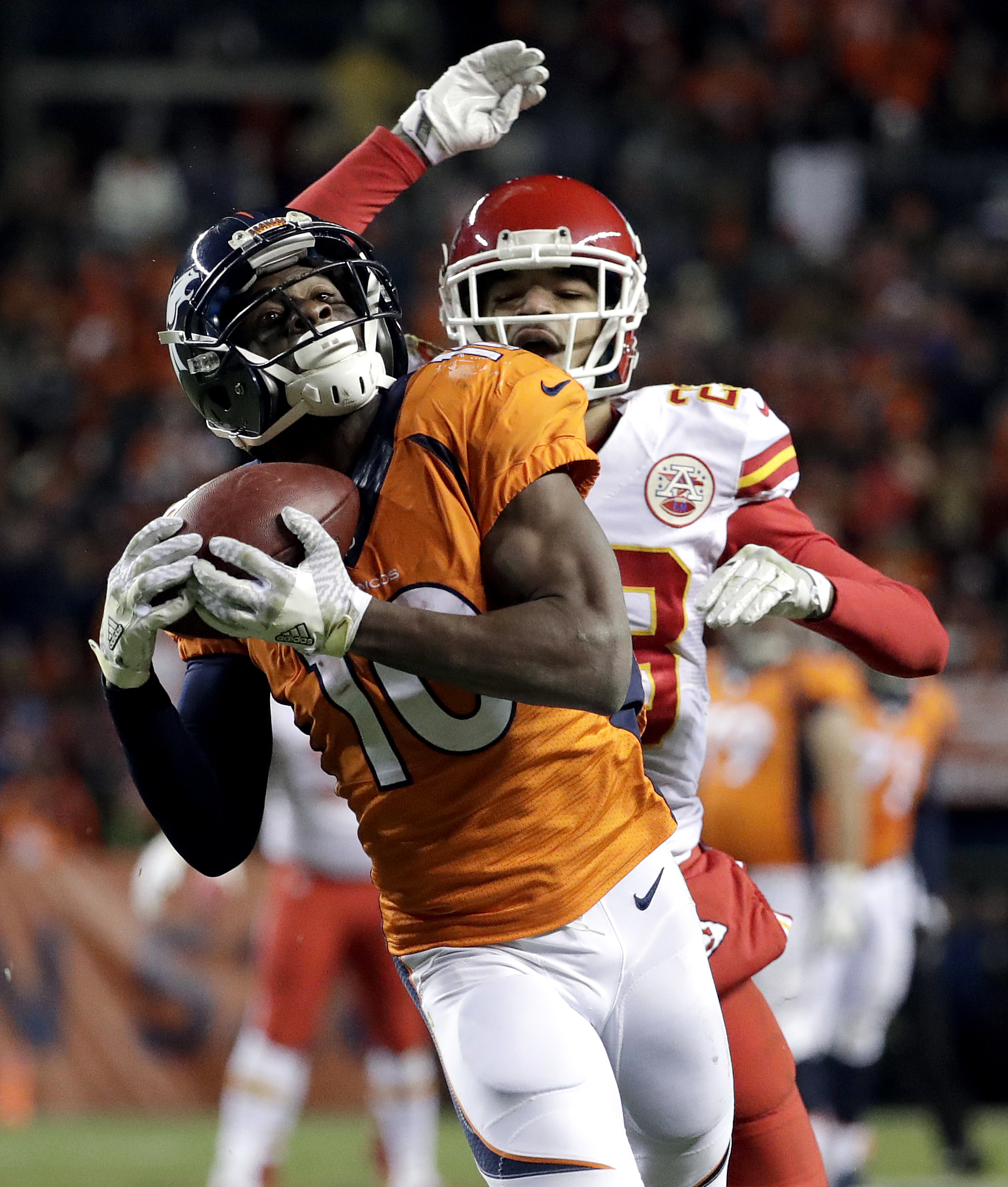 Emmanuel Sanders switches to No. 1 - NBC Sports