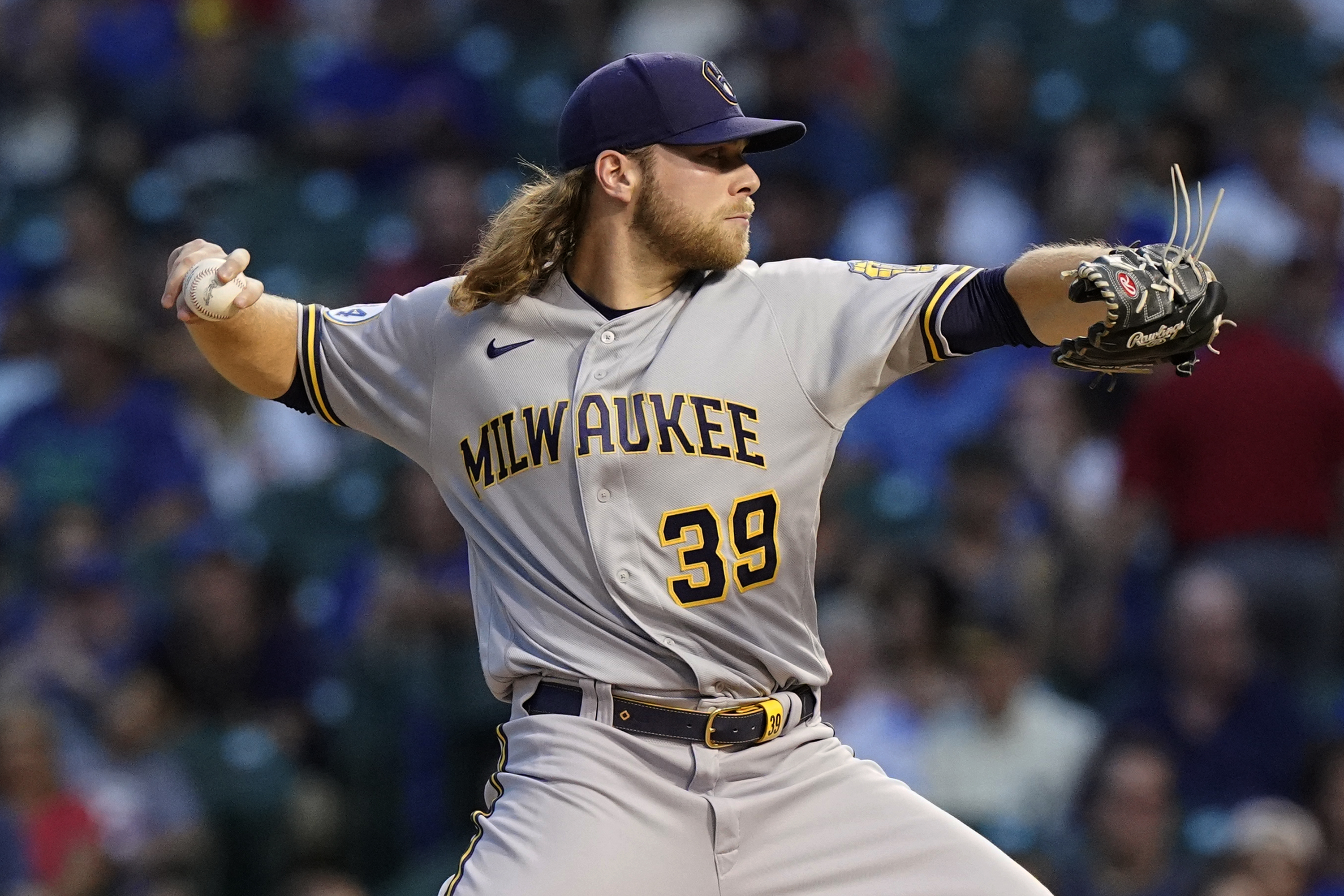 Burnes ties MLB record with 10 straight strikeouts