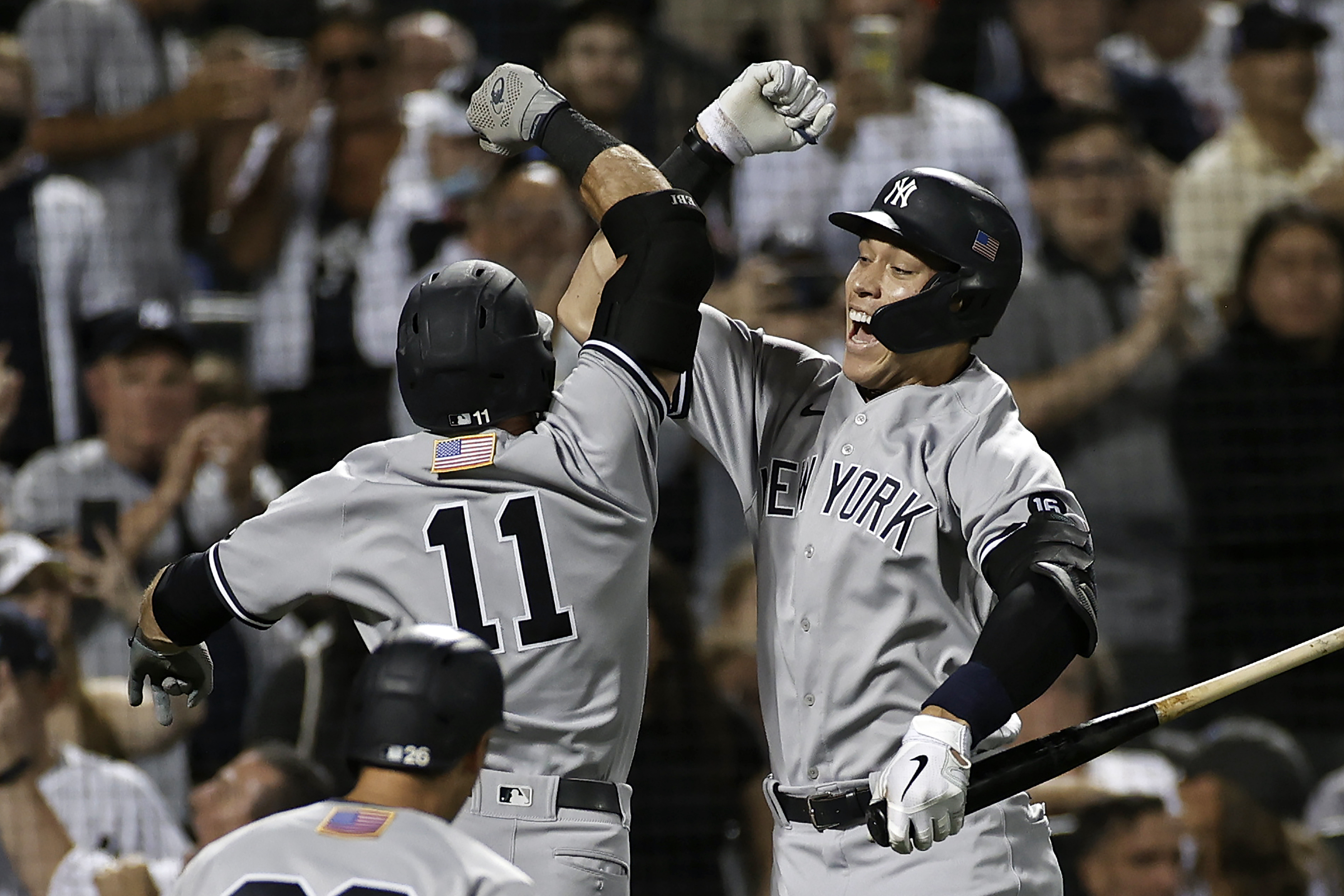 Andrew Velazquez hits his first home run for New York Yankees
