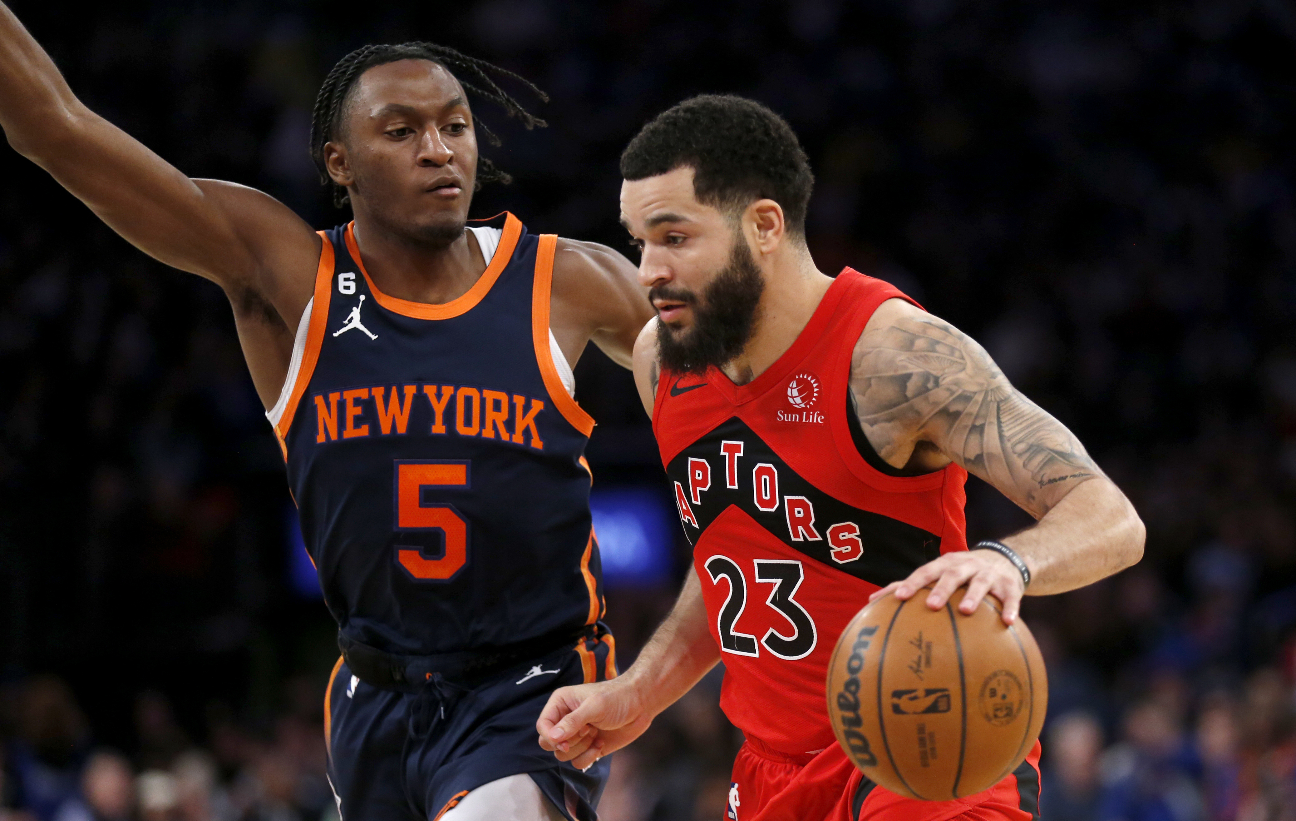 Raptors top Knicks in 75th anniversary of NBA's first game South &  Southeast News - Bally Sports