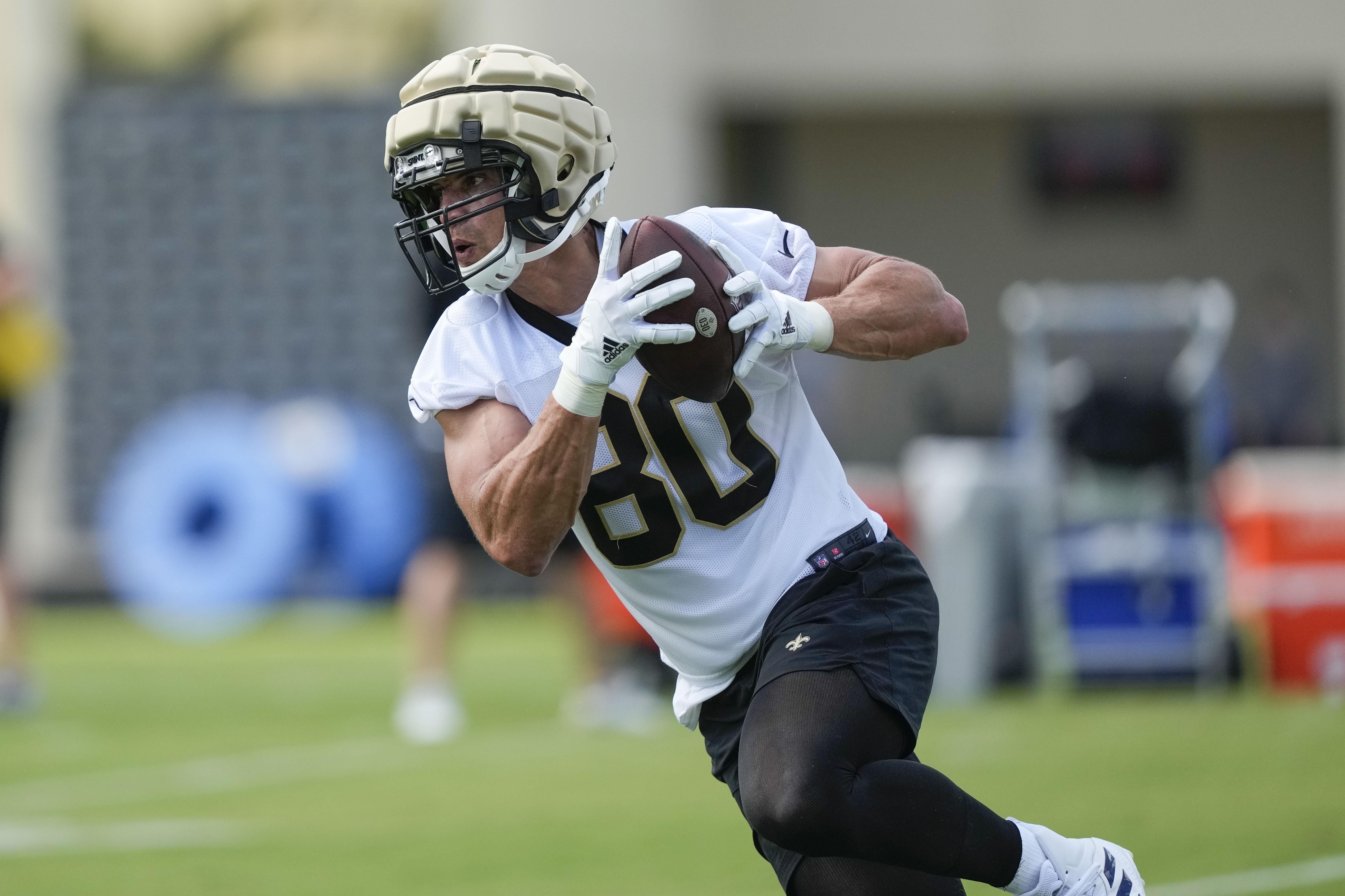 Jimmy Graham talks blocking, adjusting to role on Day 17 of Saints Training  Camp 2023