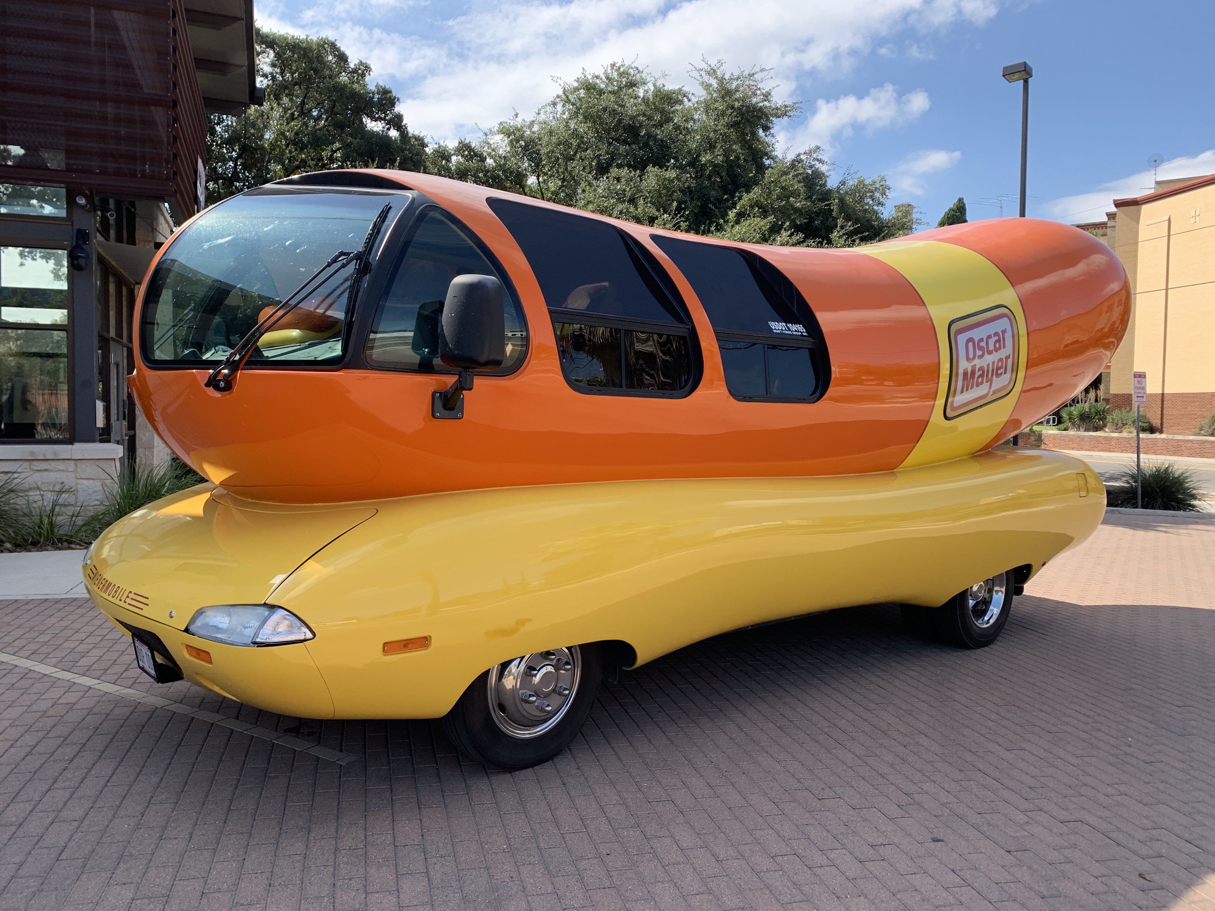 Ketchup With The Oscar Mayer Wienermobile As It Visits San Antonio