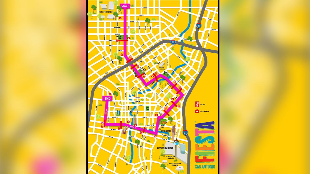 Fiesta officials release 2023 route for Battle of Flowers parade