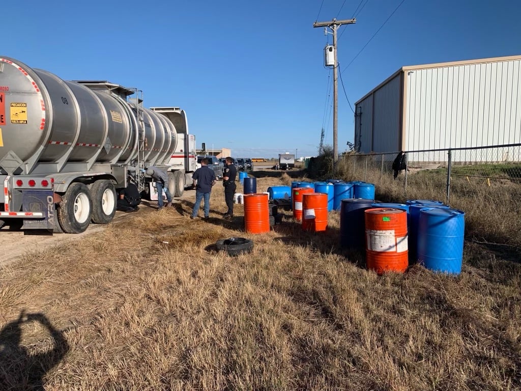 South Texas police find $10 million in liquid meth in tanker trailer