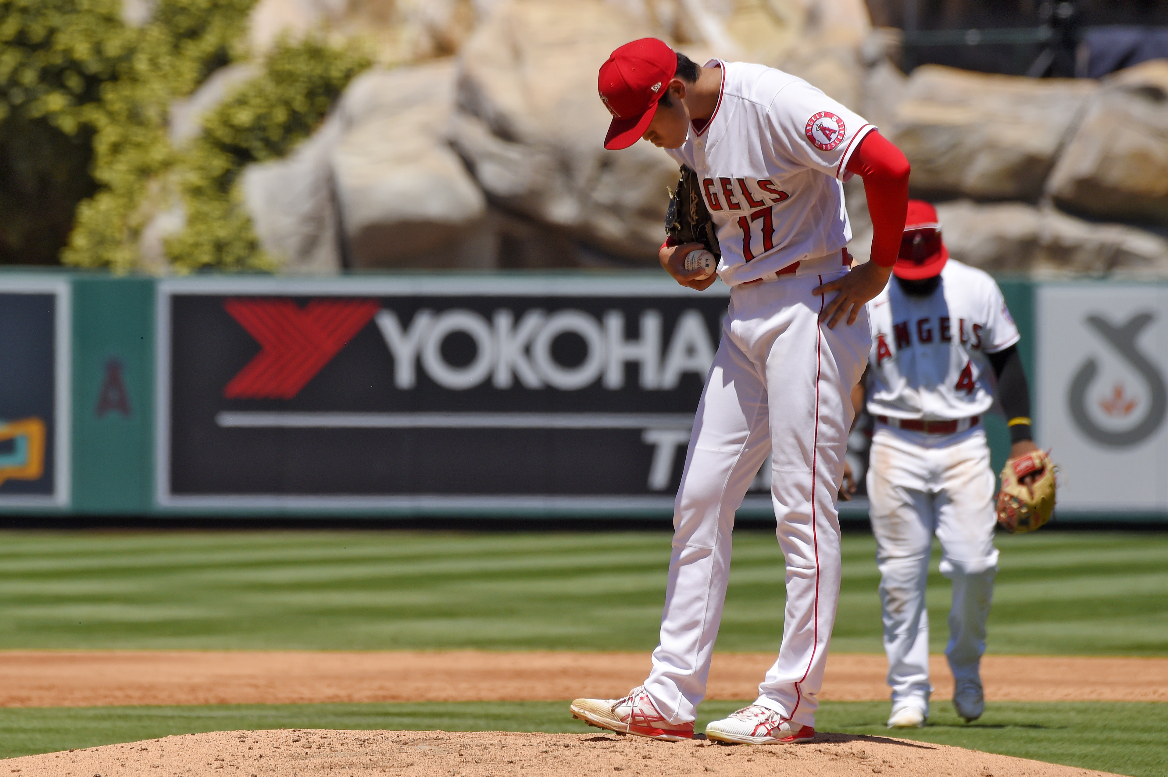 Angels' Shohei Ohtani Strains Arm, Won't Throw for 4-6 Weeks – NBC Los  Angeles