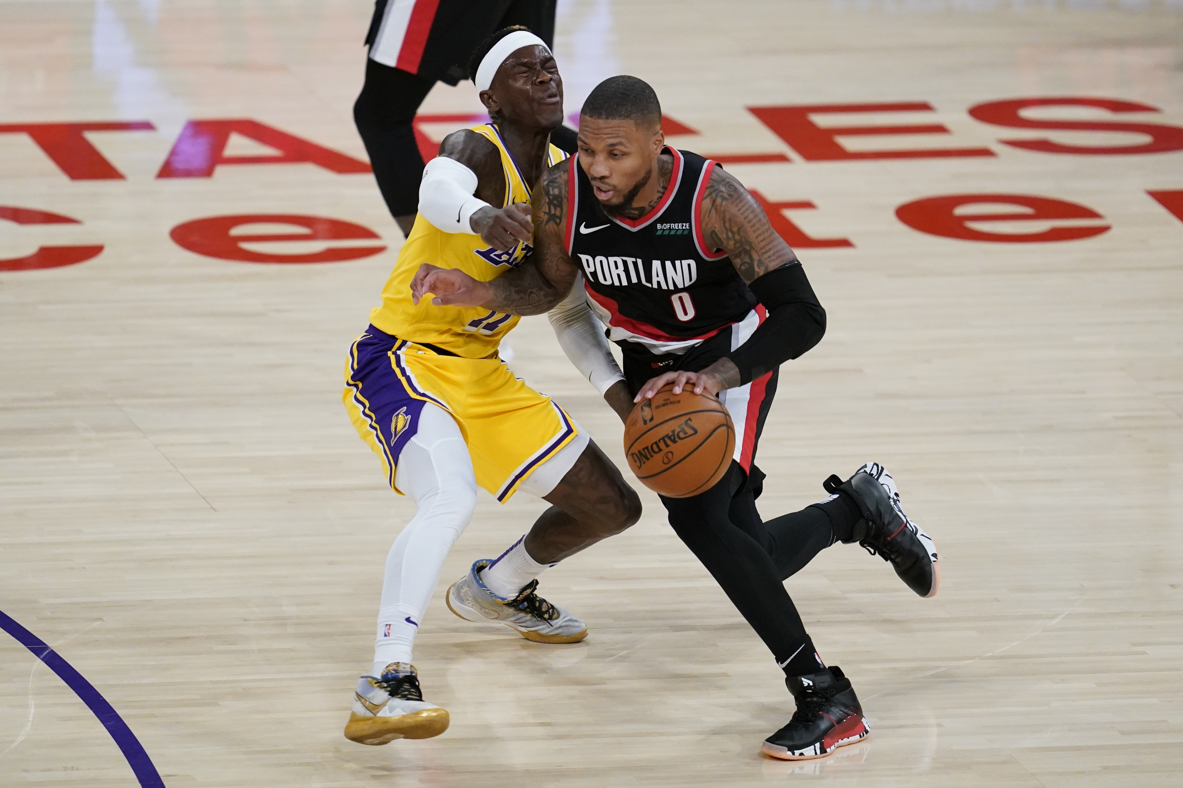 Lillard Trent shoot Blazers past champion Lakers 115 107