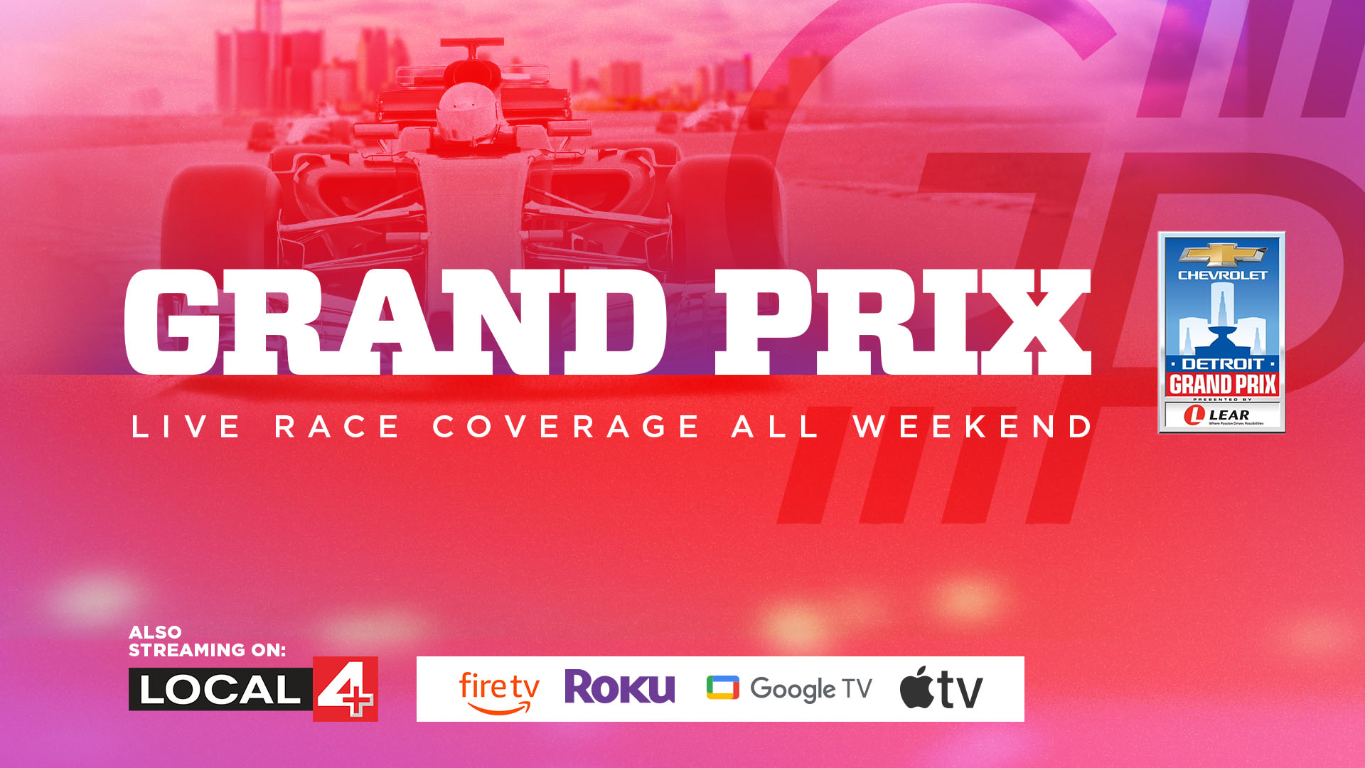 Watch Live Special Grand Prix edition of Local 4 News from Belle Isle