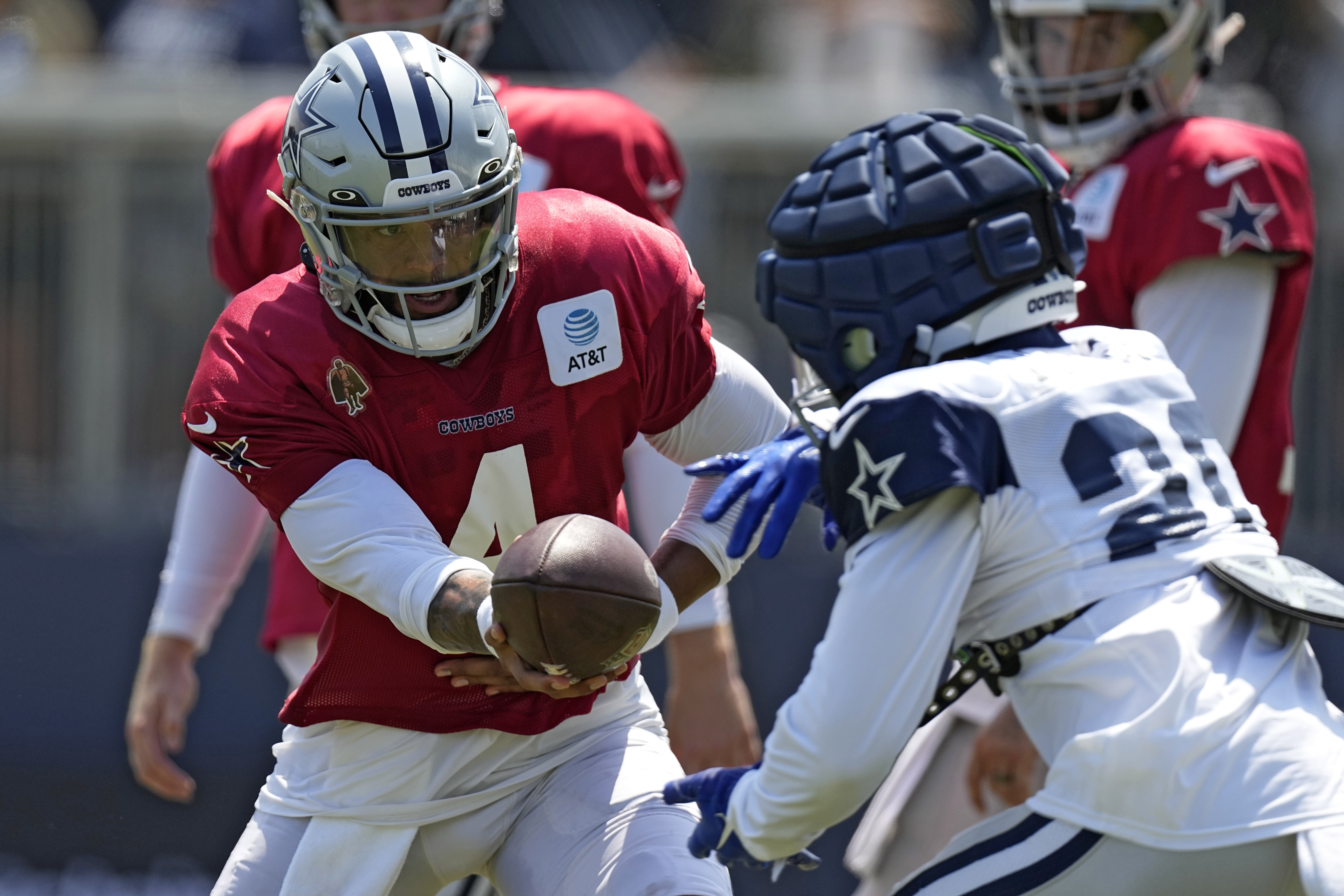 Dallas Cowboys running back Hunter Luepke (43) is seen during the