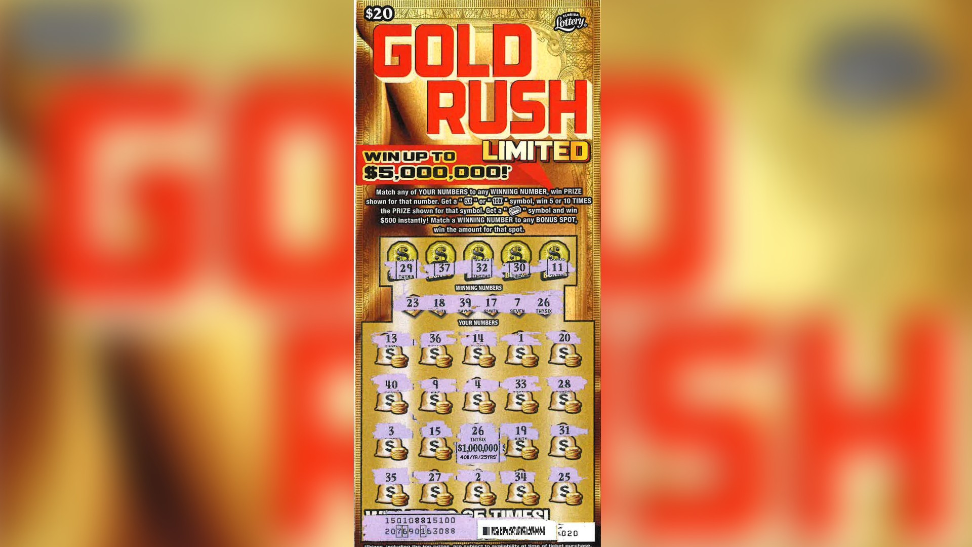 Lotto on sale gold rush