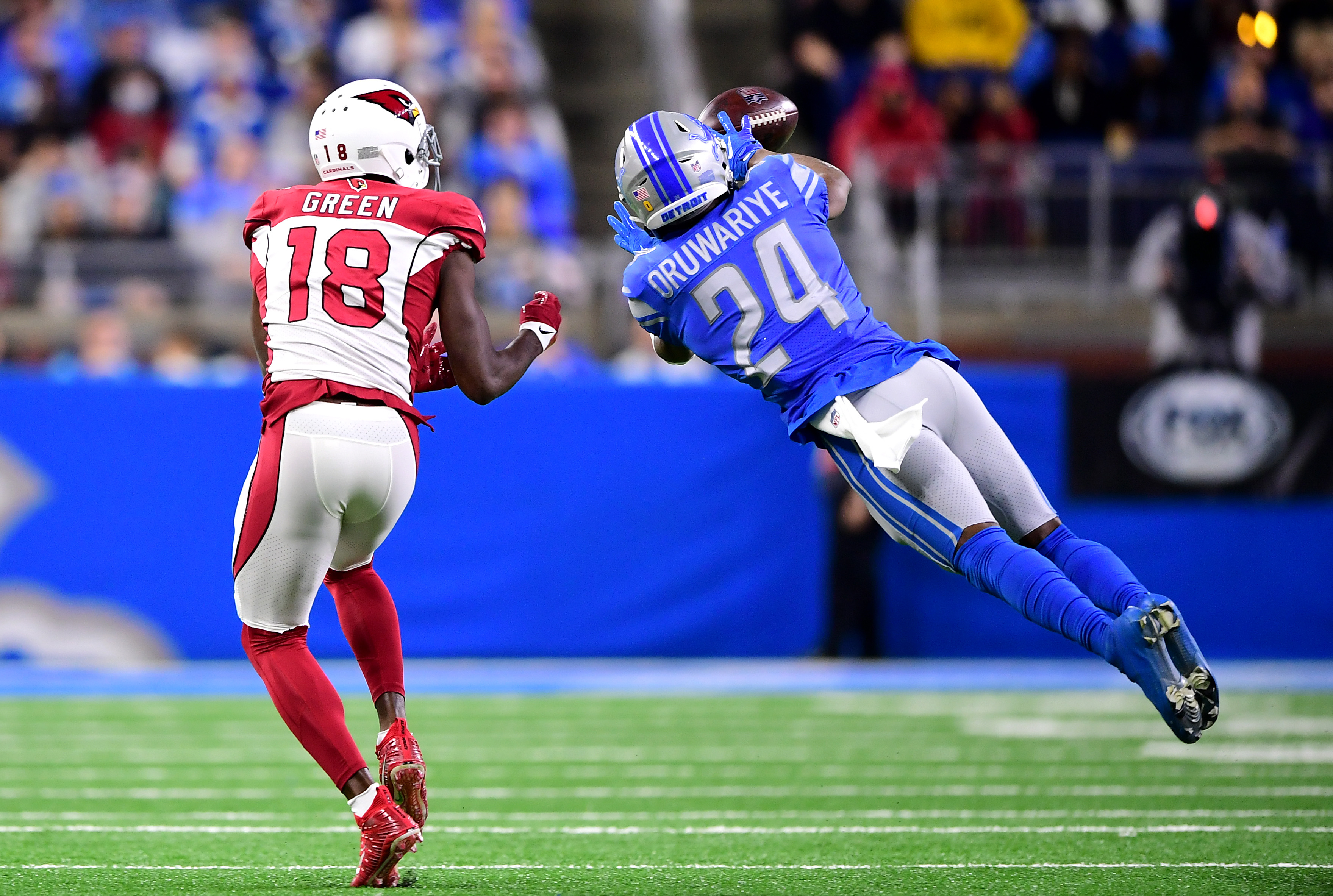 Underdog Lions rout Cardinals in stunning upset win at Ford Field