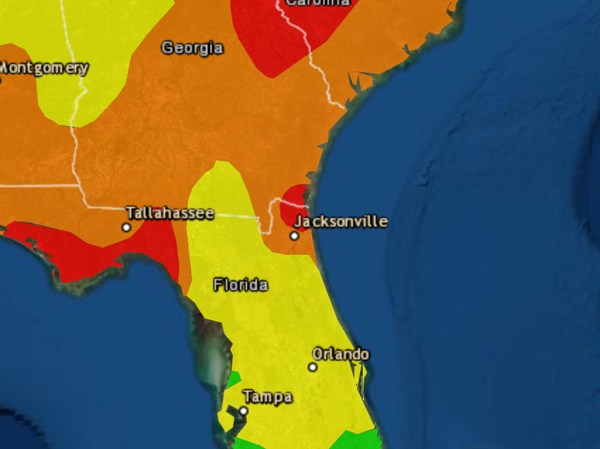 Poor air quality advisory for Jacksonville