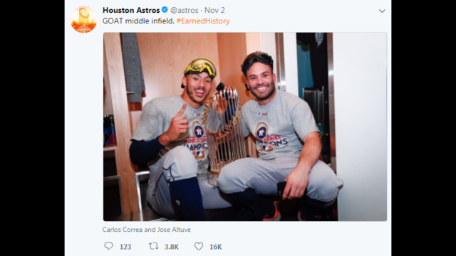 Jose Altuve confirms collarbone tattoo is real and not as 'terrible' as  Carlos Correa described