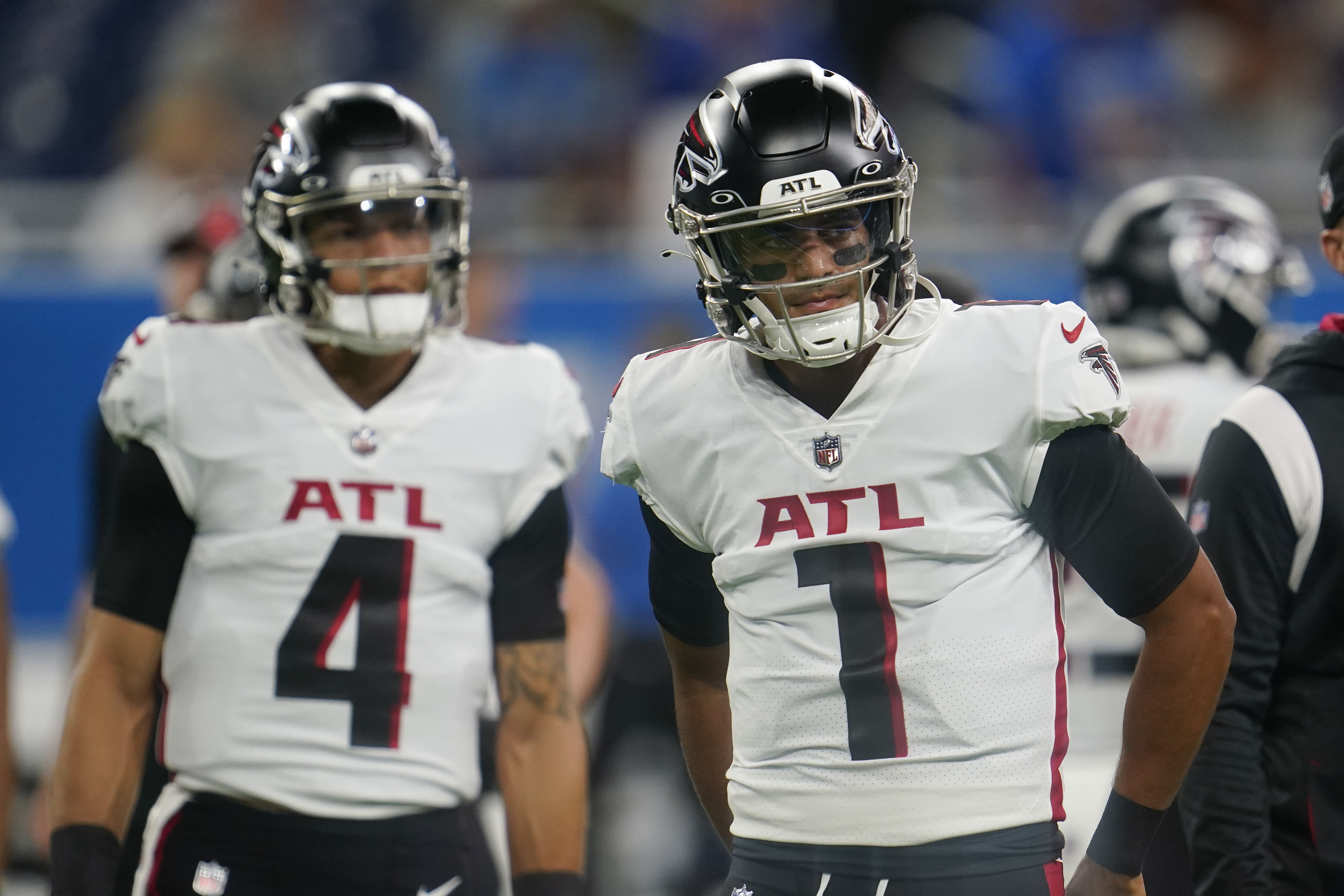 Atlanta Falcons QB Taylor Heinicke 'Great' for Desmond Ridder