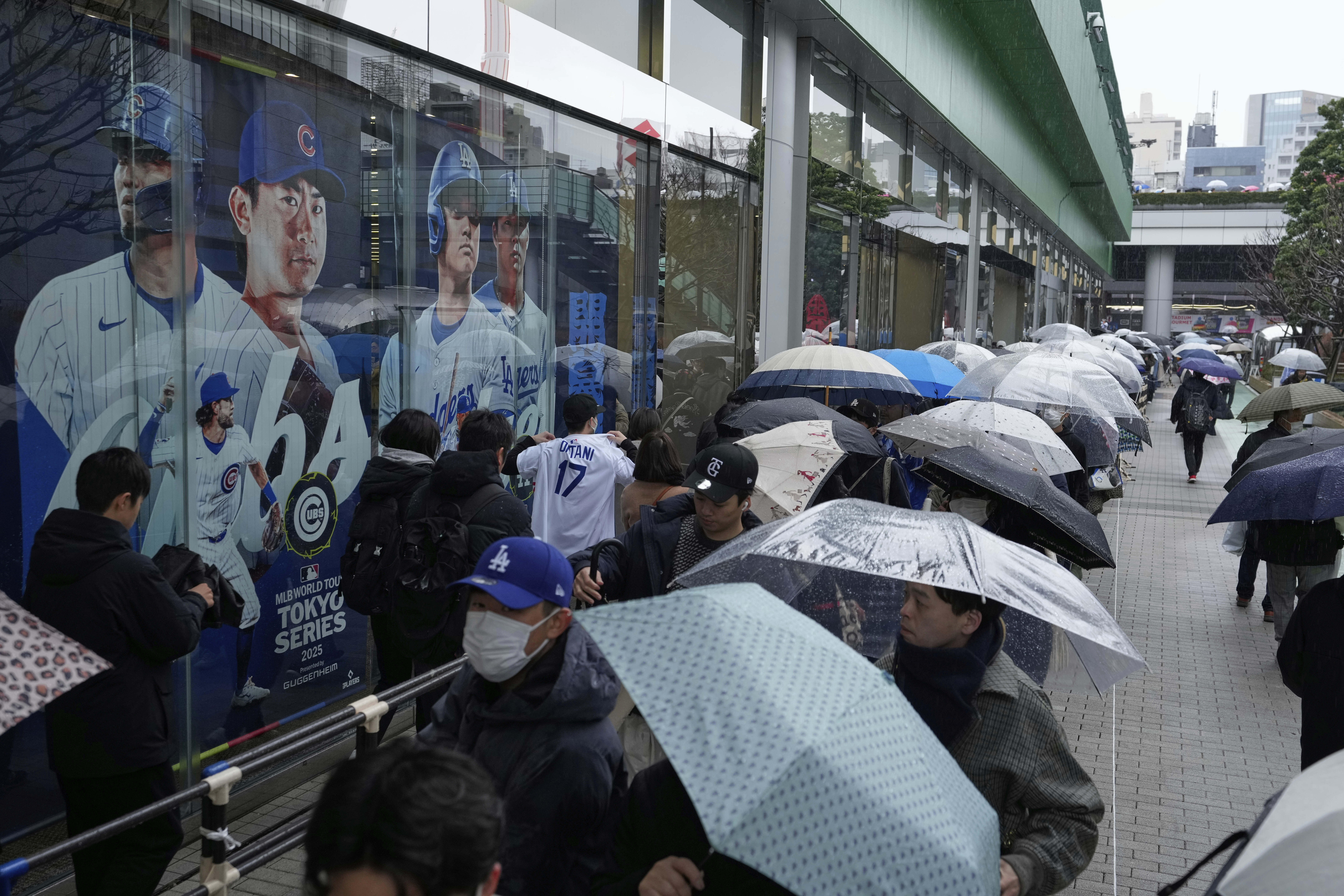 Shohei Ohtani merchandise is prompting long lines — even in the