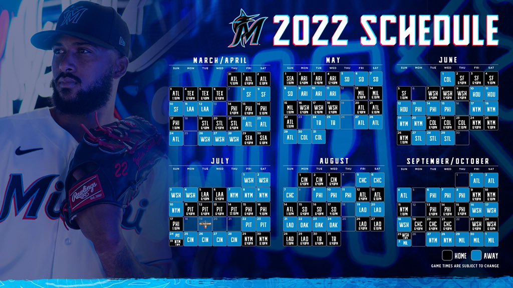 Mlb Schedule August 2022 Miami Marlins Full 2022 Schedule Released