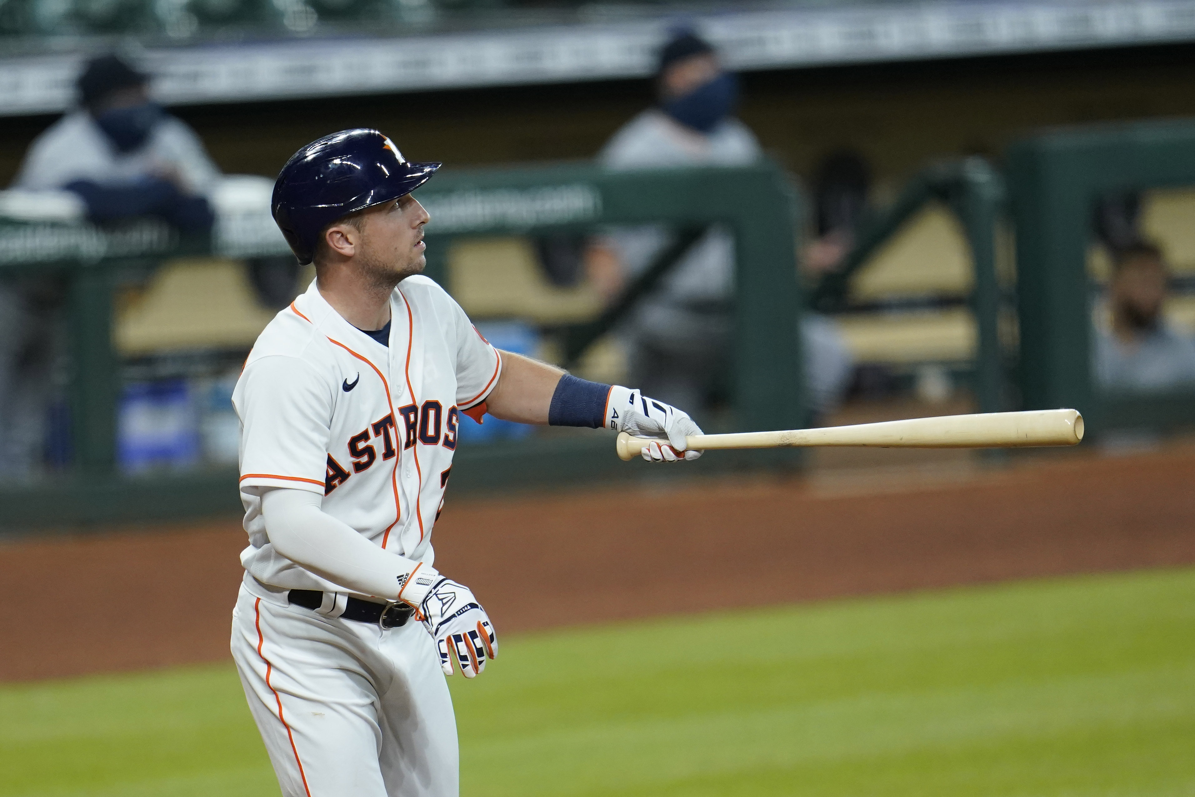 Houston Astros' Alex Bregman reacts to Coronavirus outbreak