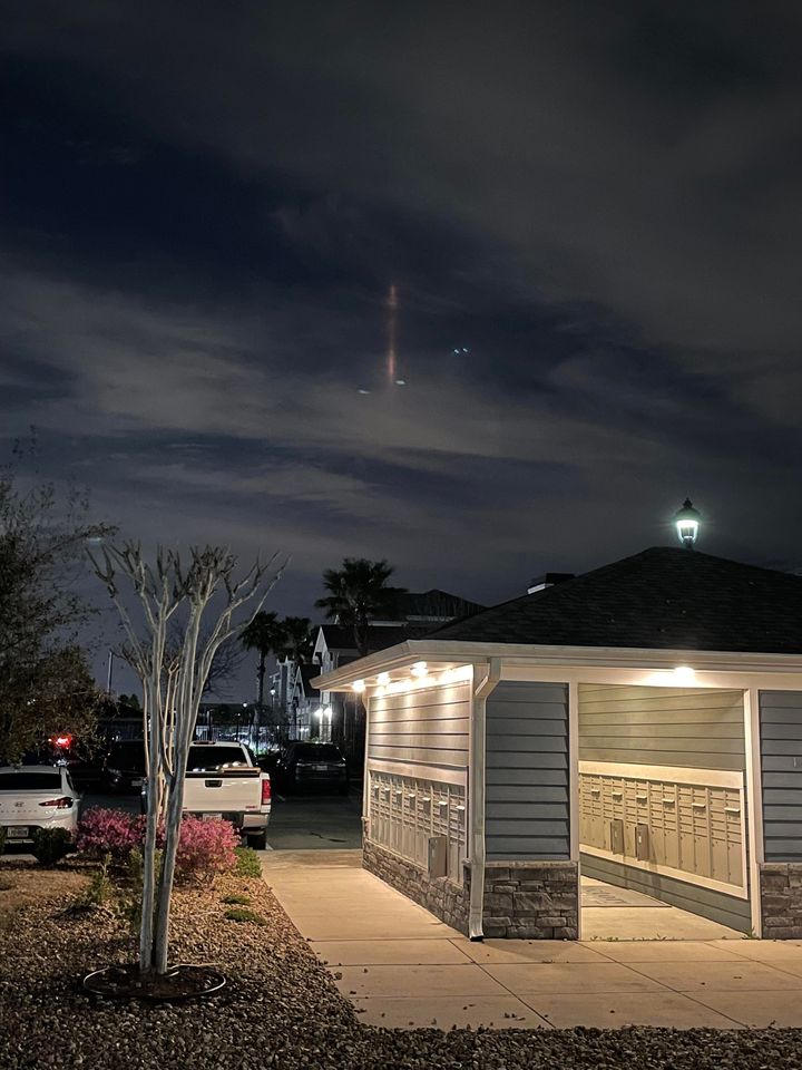 YOU SEE IT? Mysterious orange light spotted in the sky Houston area; Pictures here
