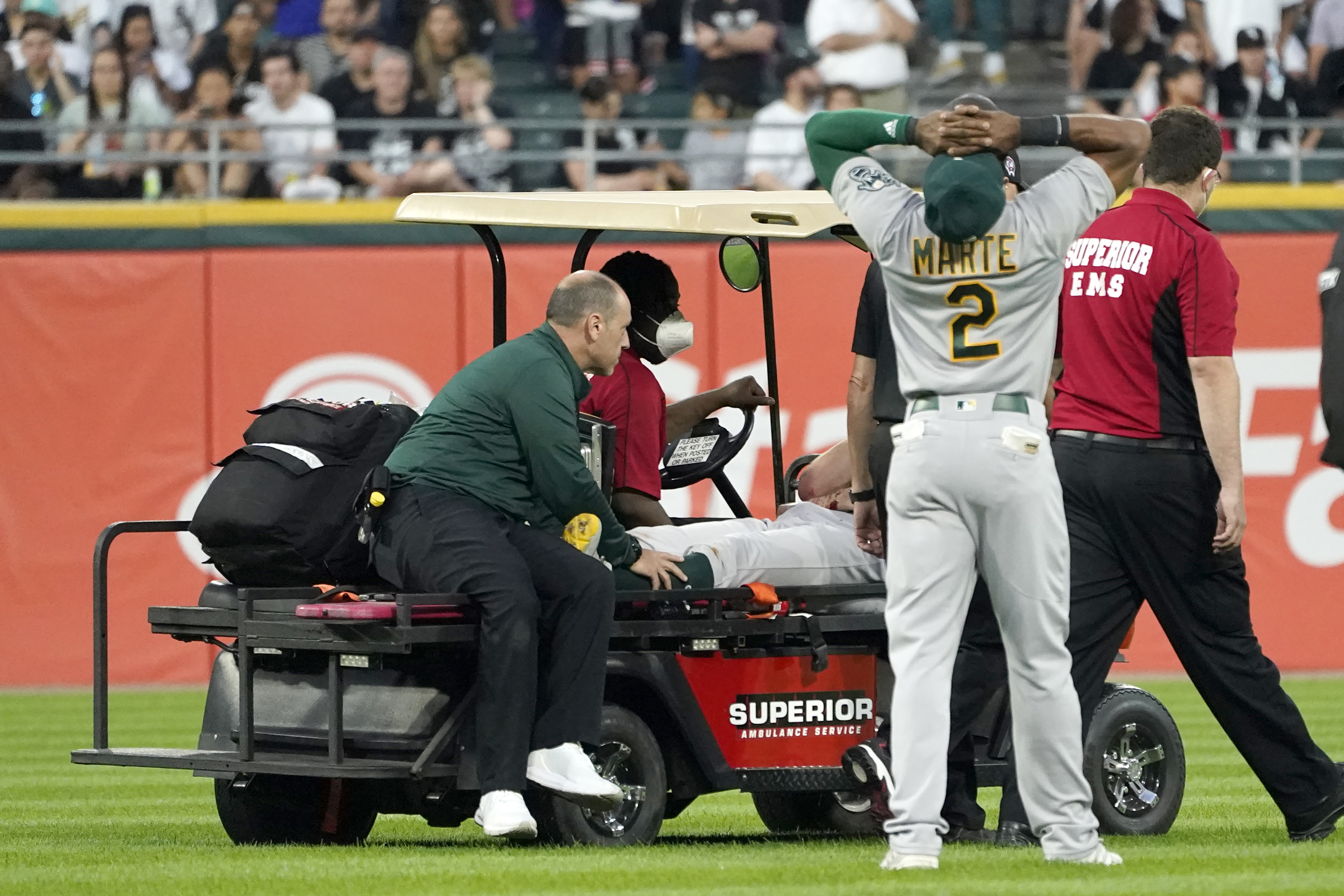 Bassitt struck by liner, Athletics lose 9-0 to White Sox - The San