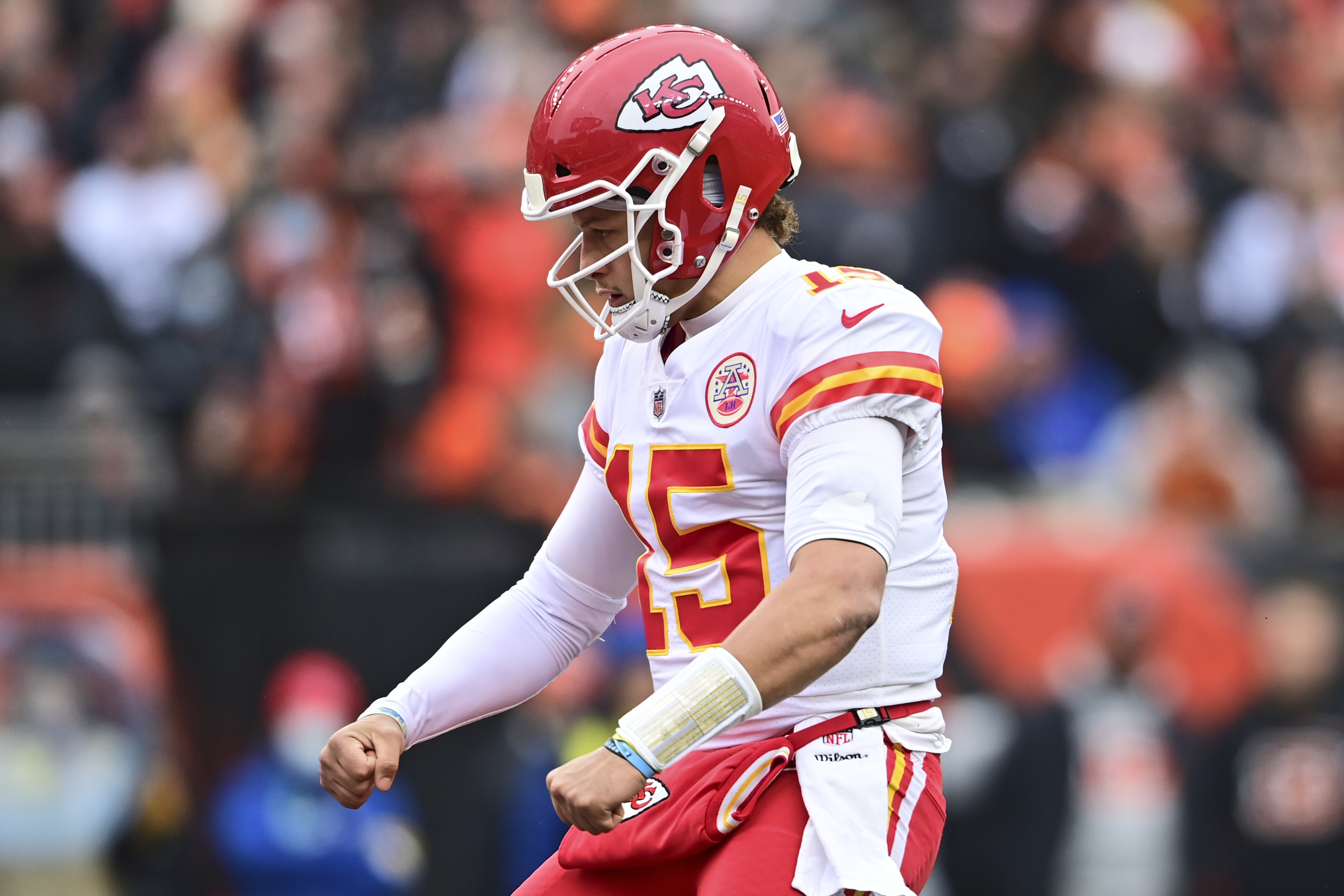 February 5, 2022: Kansas City Chiefs quarterback Patrick Mahomes (15), New  England Patriots quarterback Mac Jones (10), and Los Angeles Chargers  quarterback Justin Herbert (10) throwing passes to passes to the coaches