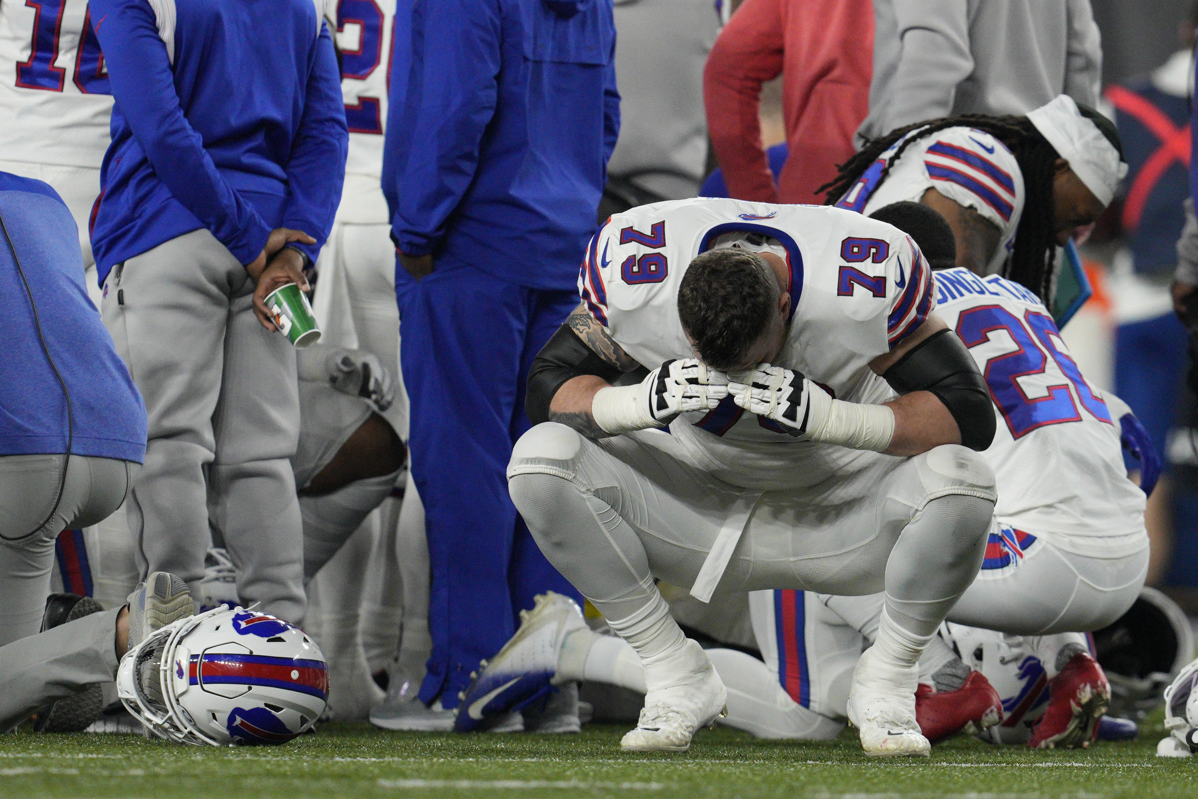 LeBron James joins Josh Allen and other NFL stars in prayers for Damar  Hamlin