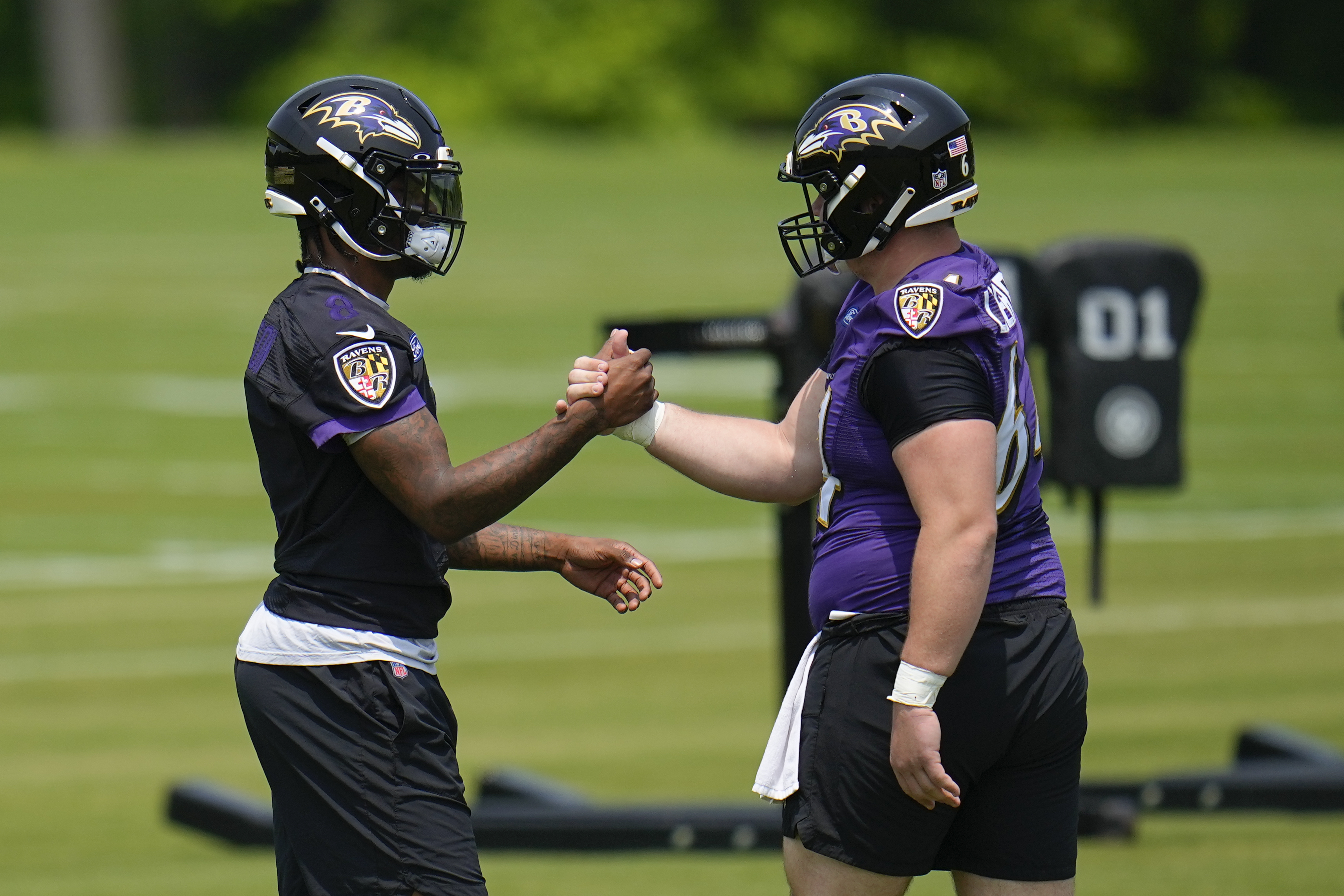 Jackson at Ravens' voluntary practice