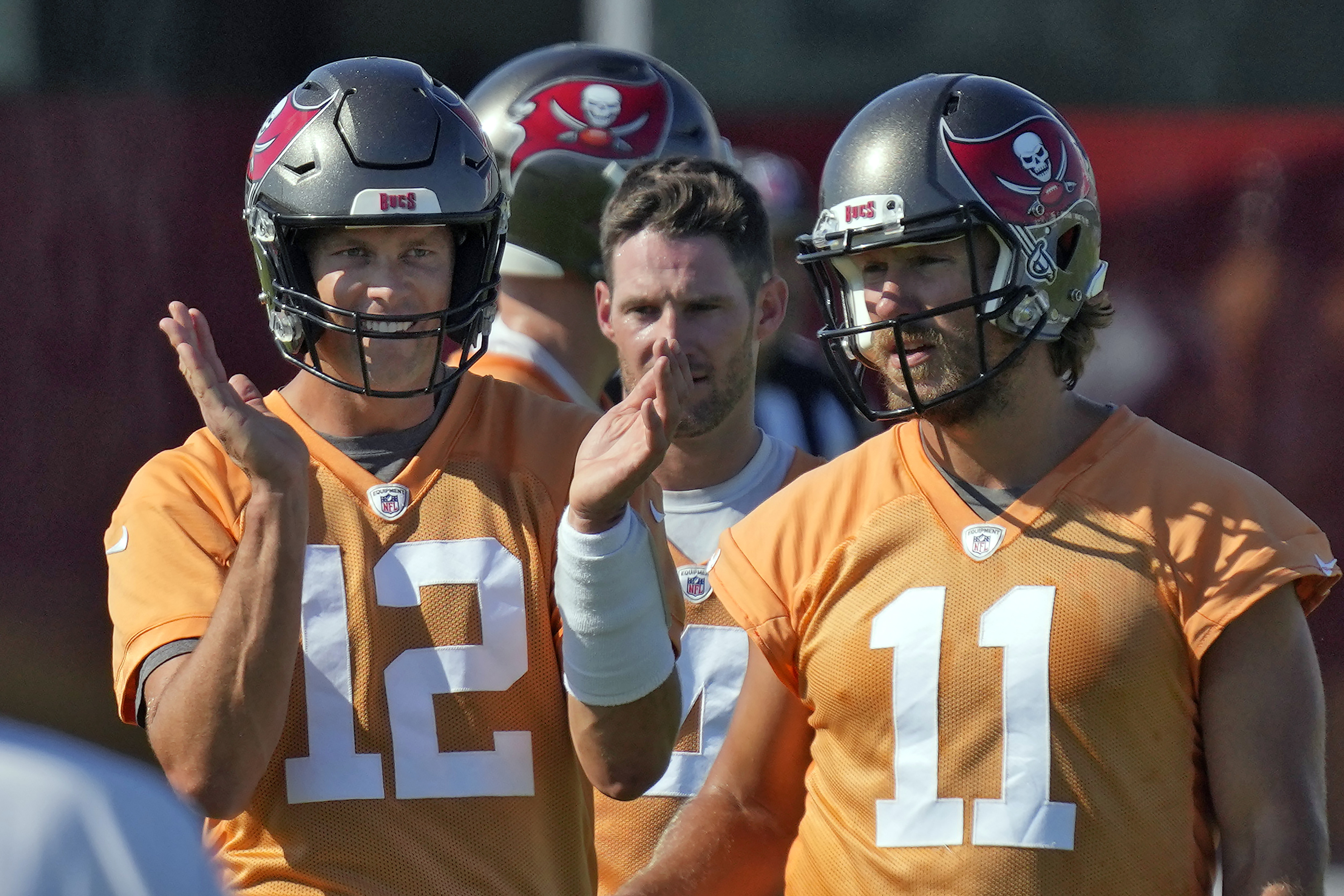 Brady, Buccaneers back on practice field, preparing to win