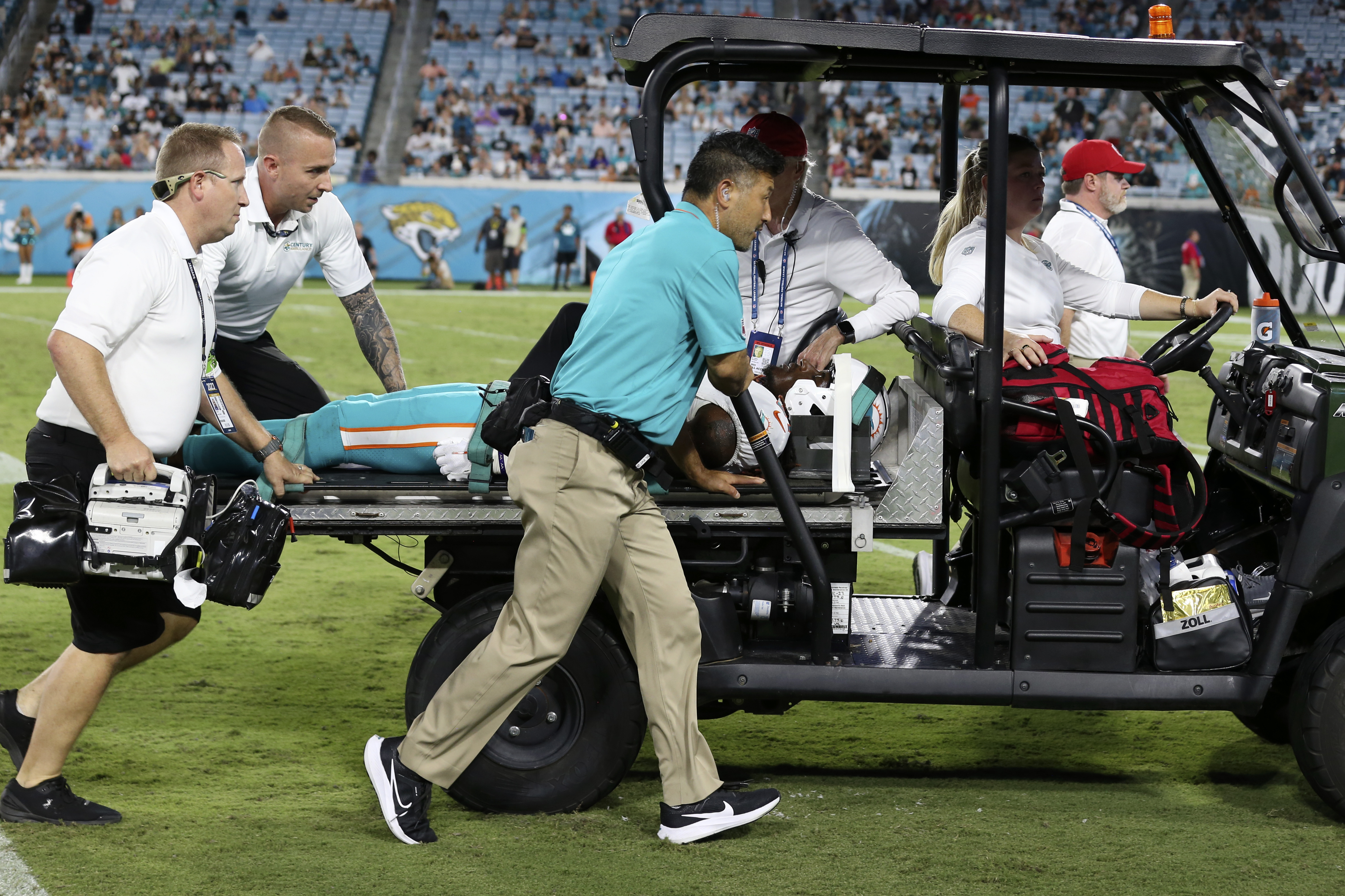 NFL Preseason Game Suspended After Player Injured, Carted Off