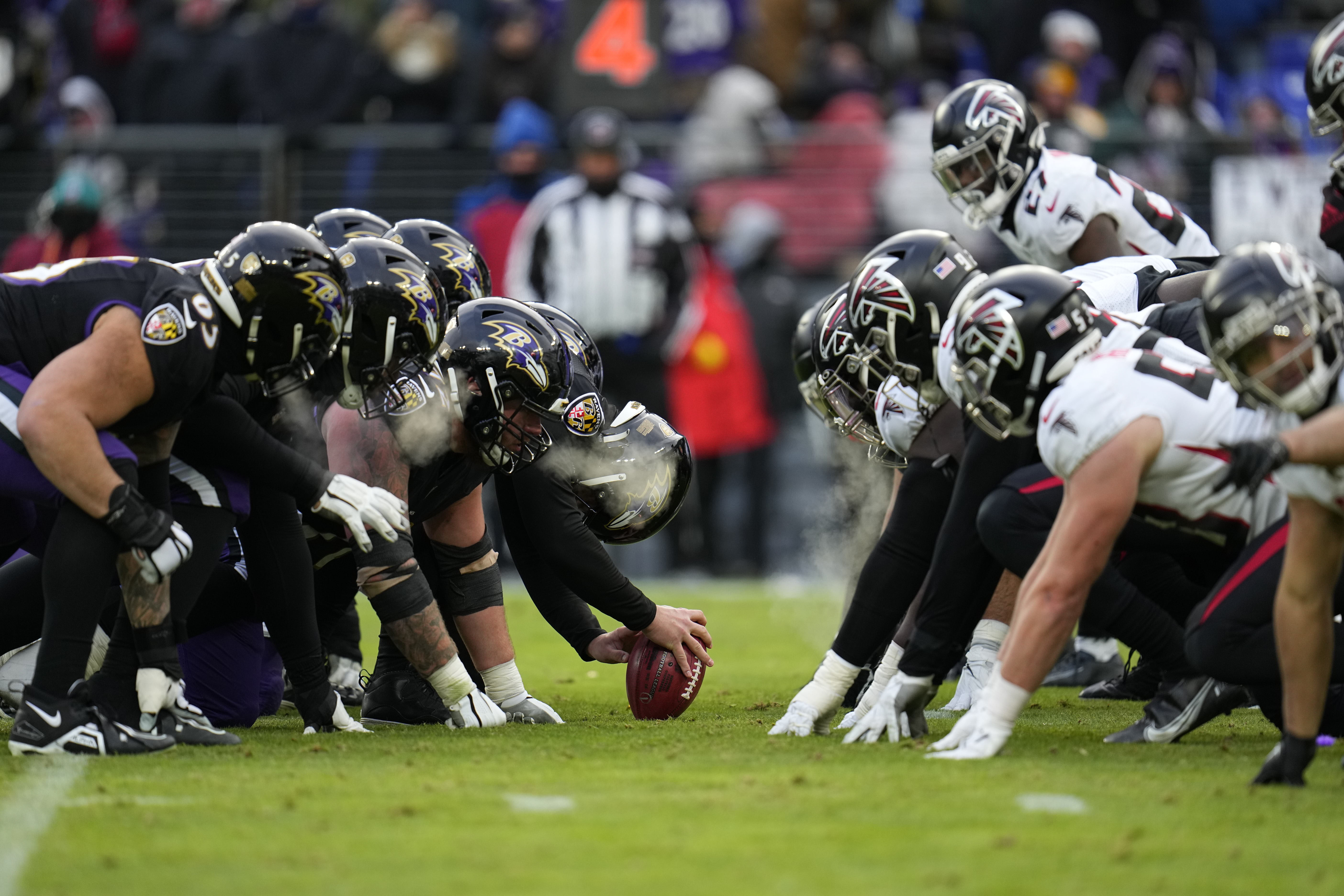 Baltimore Ravens clinch playoff spot as defense stops Atlanta Falcons