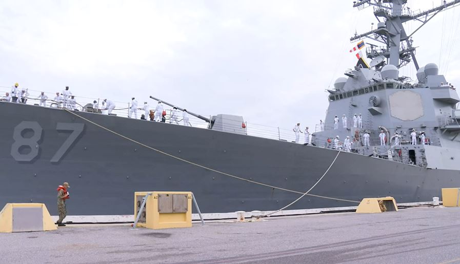 Sailors onboard USS Mason arrive, dock at Naval Station Mayport