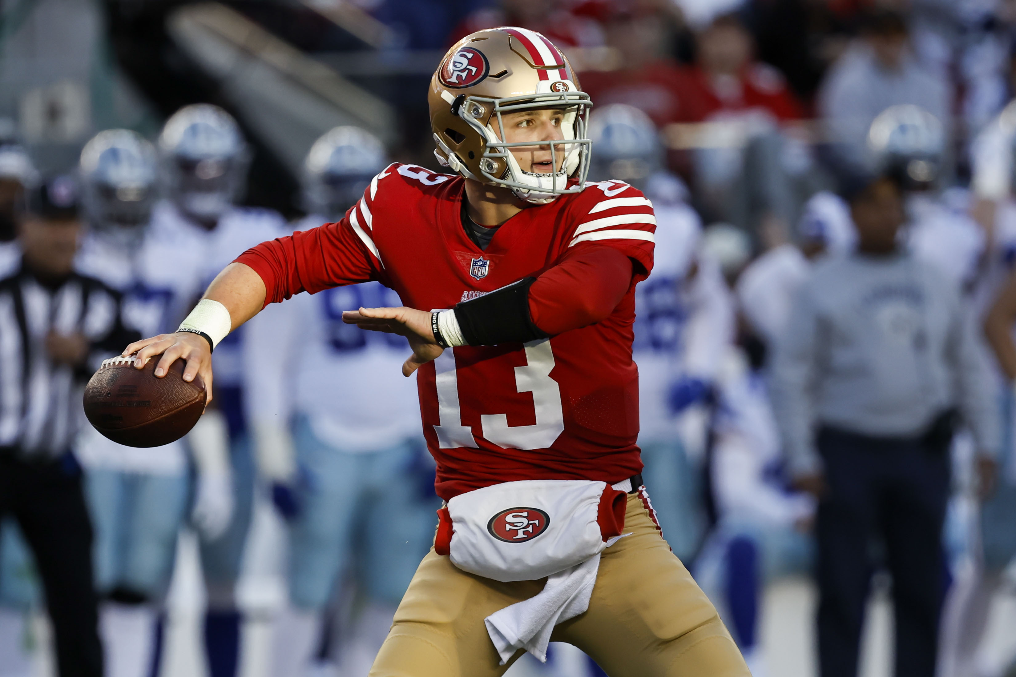 Jeff Darlington on X: 49ers new starting QB Brock Purdy was the