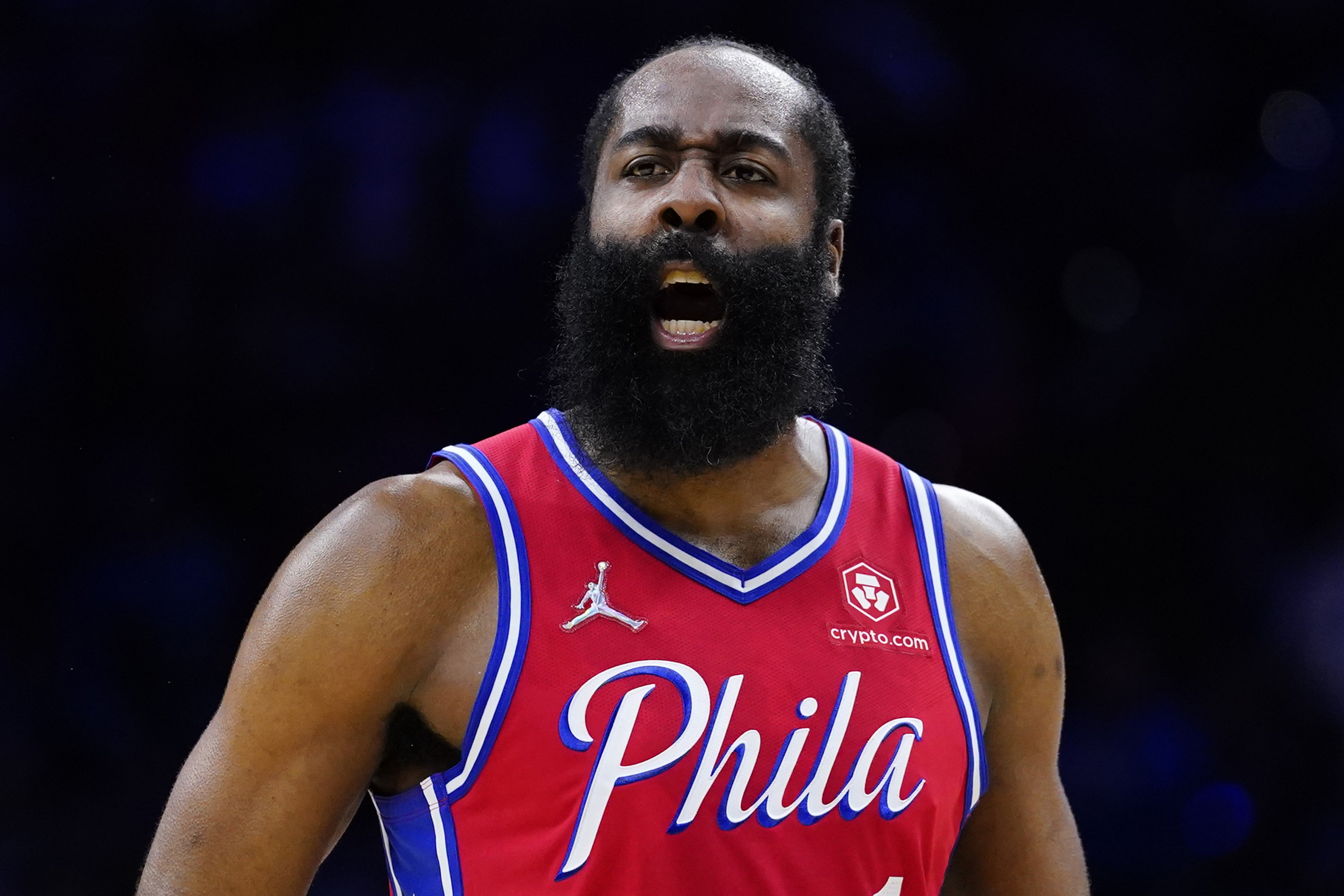 James Harden admits food gets stuck in his beard 'all of the time