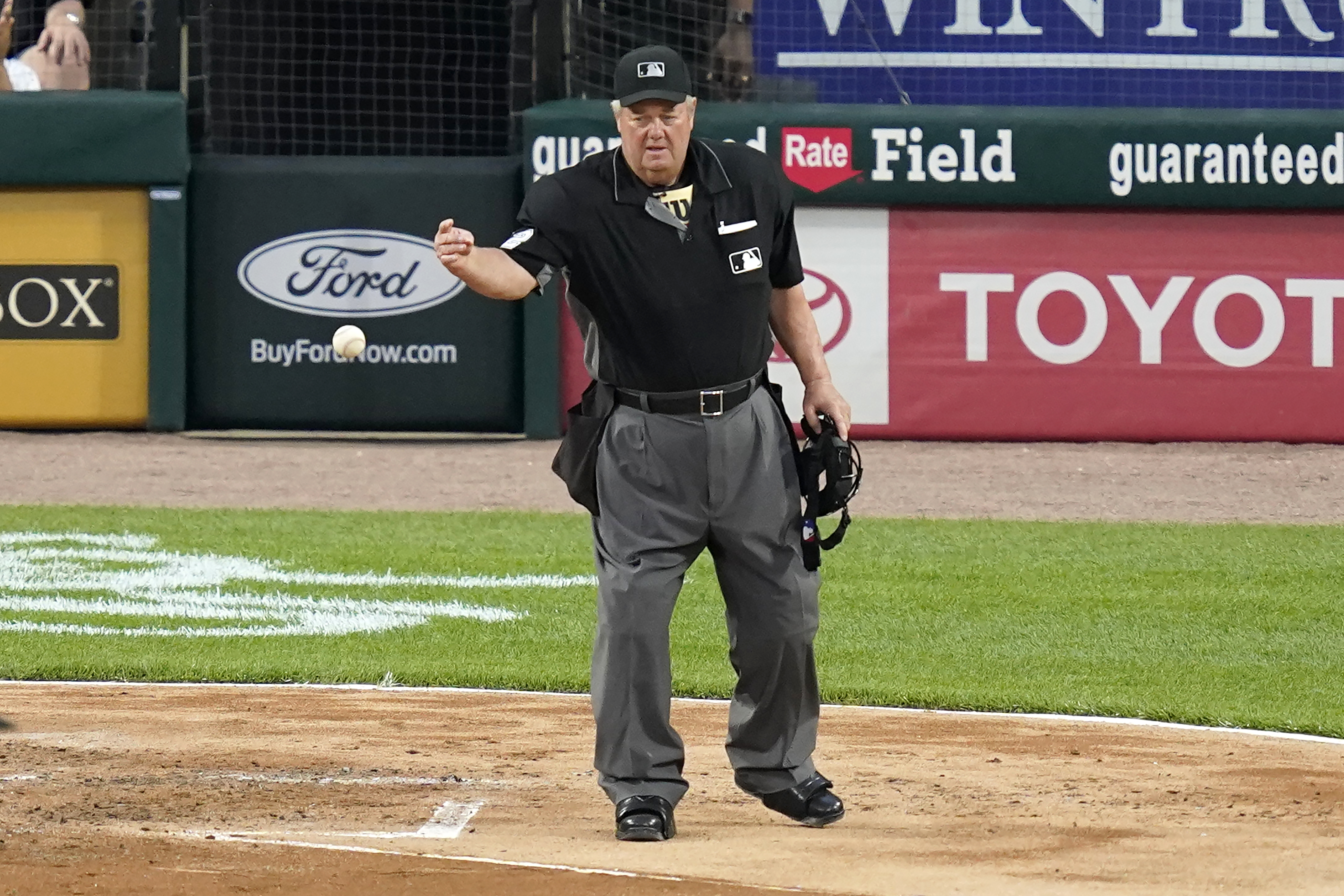 Major League Baseball Umpires Association on X: Umpire Joe West before  taking the field today wearing white wrist band to protest escalating  verbal attacks on MLB umpires!  / X
