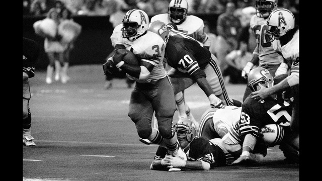 The NFL in the 1970s - Remembering the Houston Astrodome. The Houston Oilers  were the first pro football team to play their home games indoors, at the  old Houston Astrodome. It was