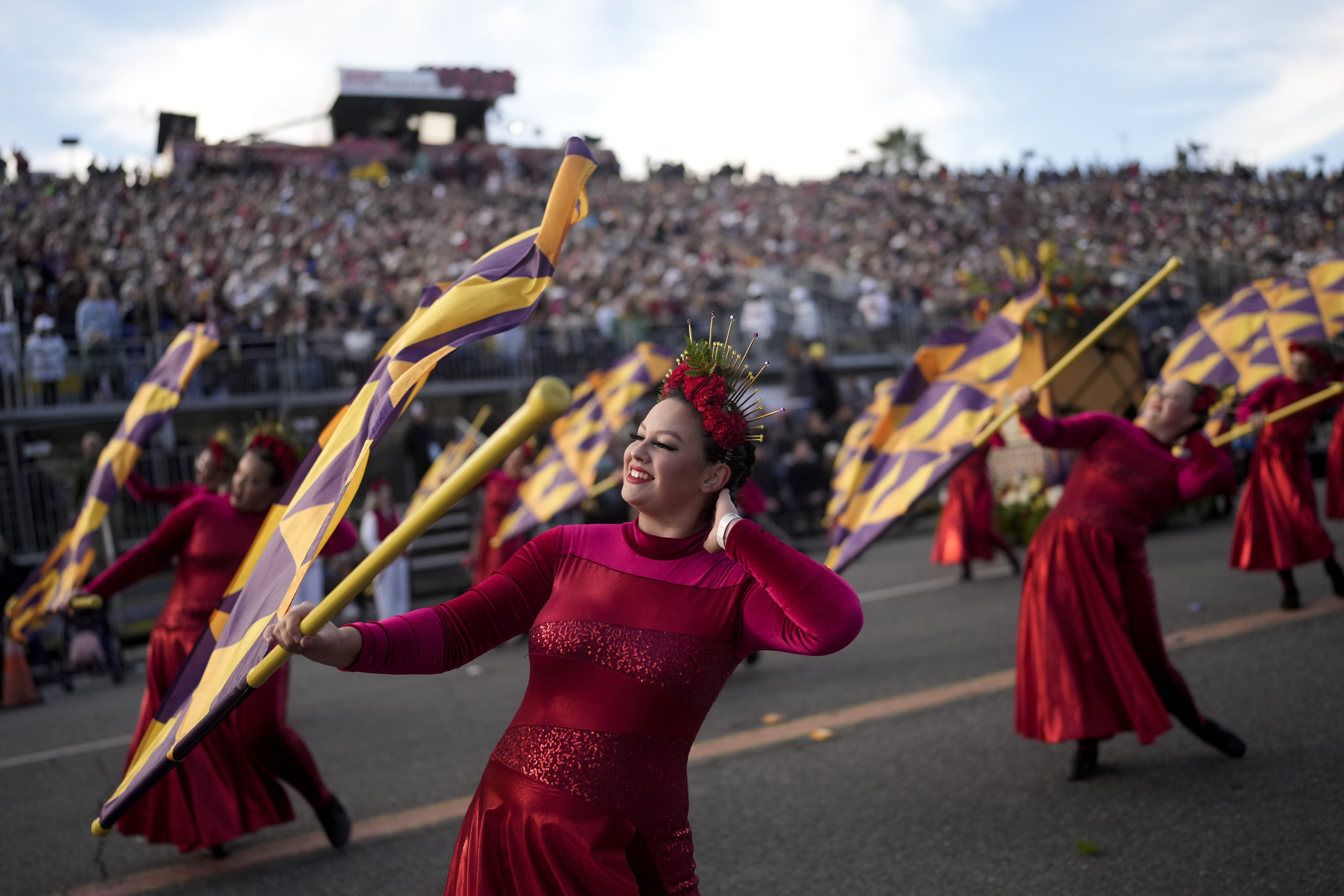 135th Rose Parade boasts floral floats sunny skies as California