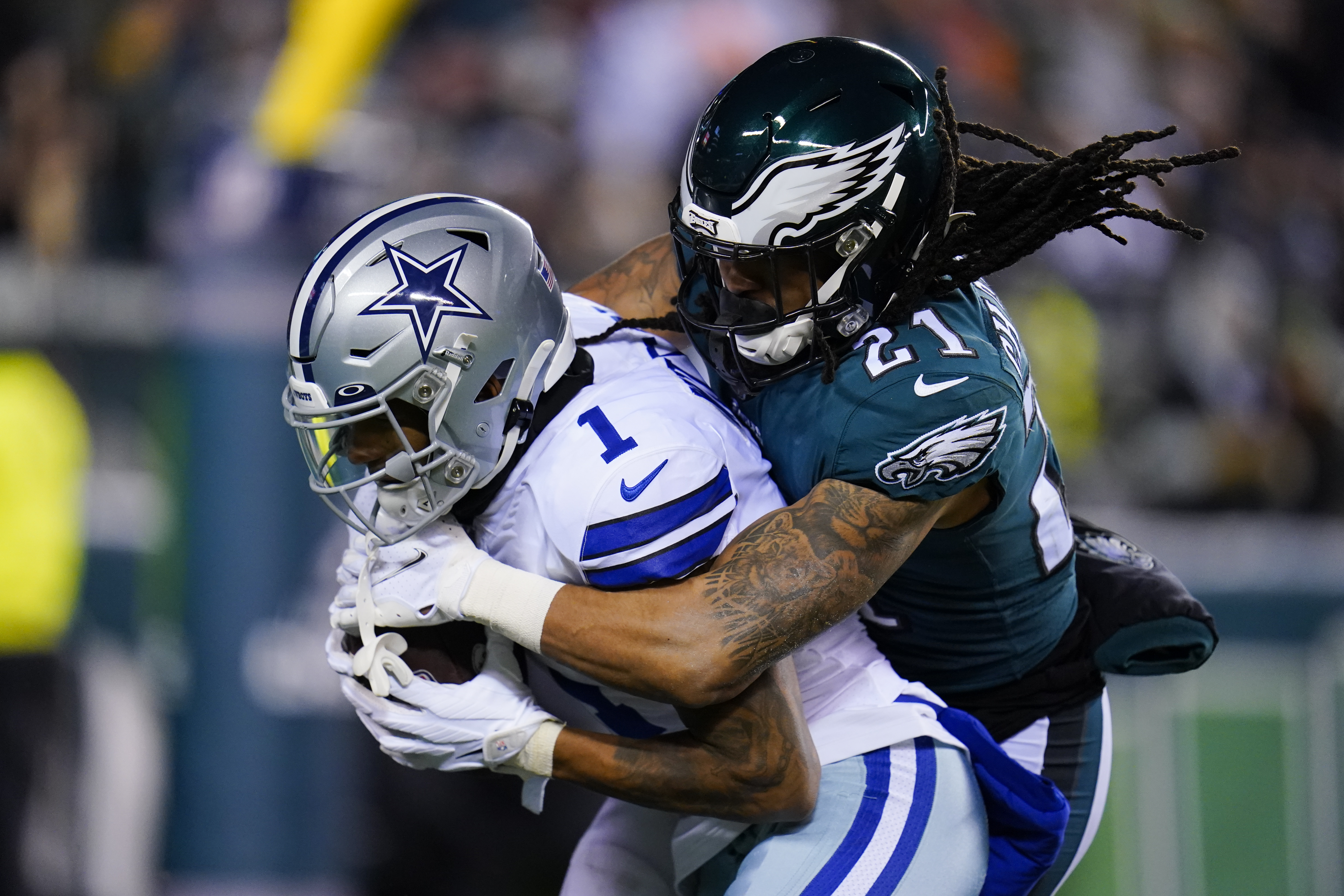 Dak Prescott throws five TD passes in Cowboys' romp over Eagles - Los  Angeles Times