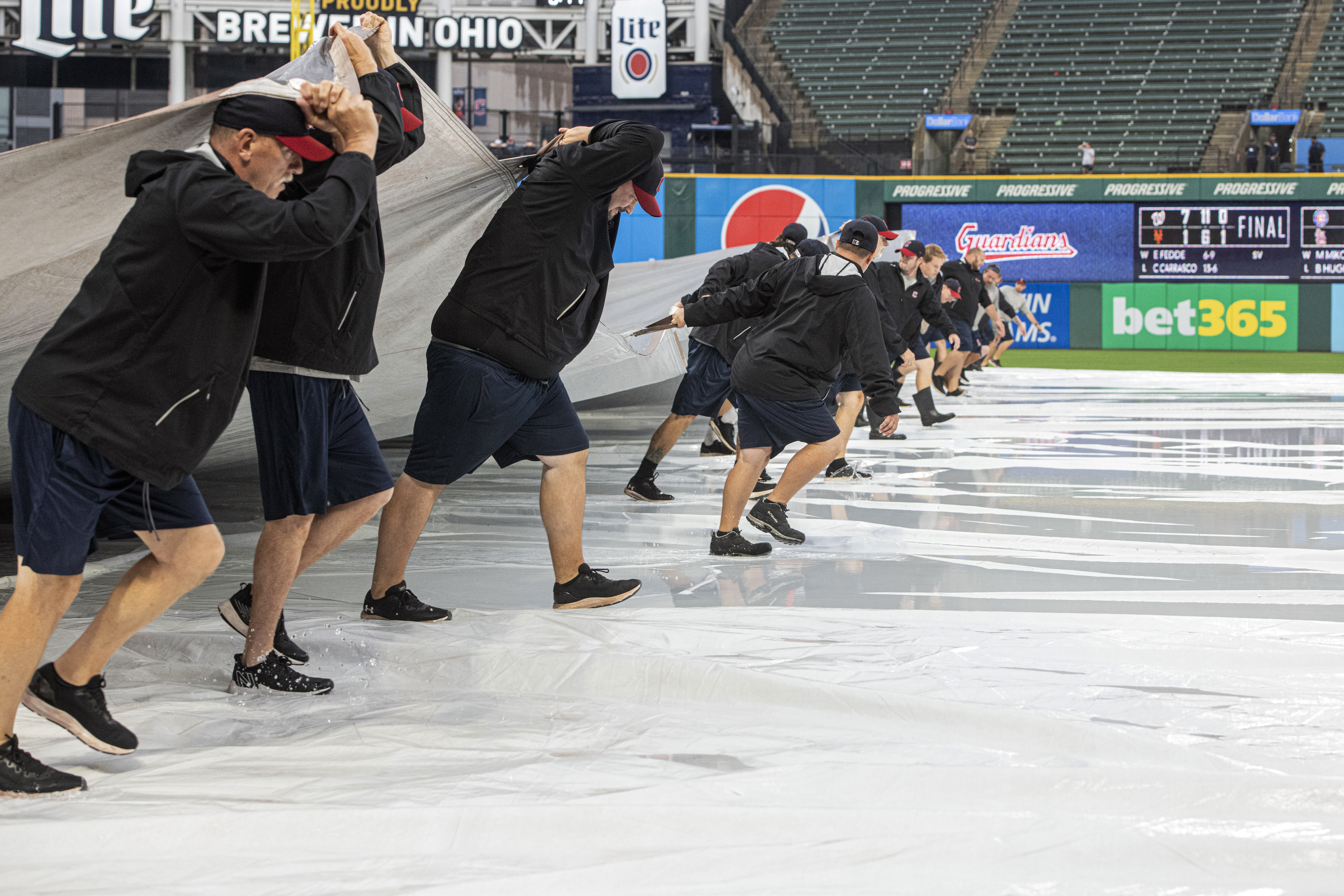 Guardians-Mets game postponed by rain, split doubleheader Sunday