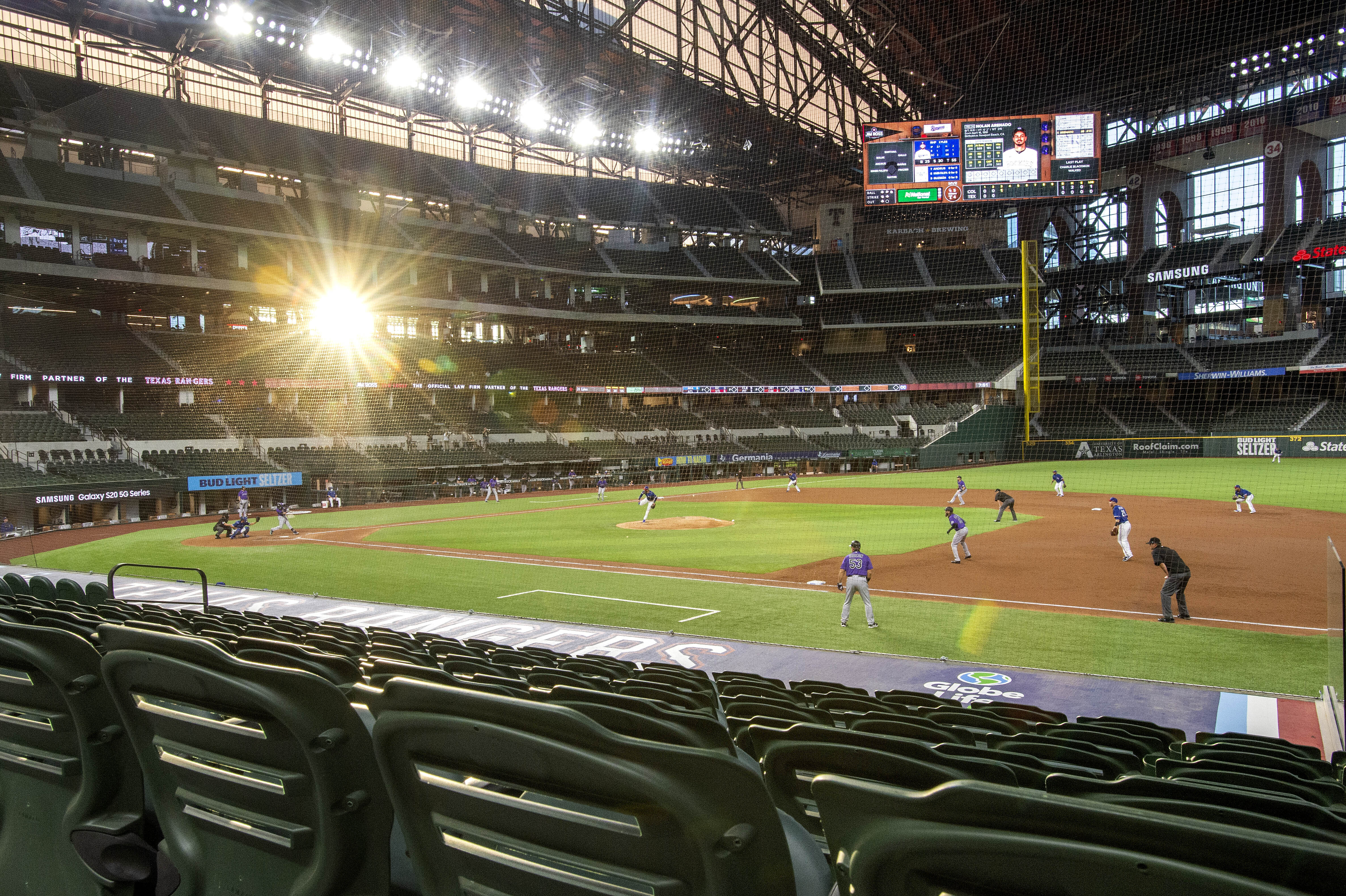 Texas Rangers prepare Globe Life Field for seven-game homestand