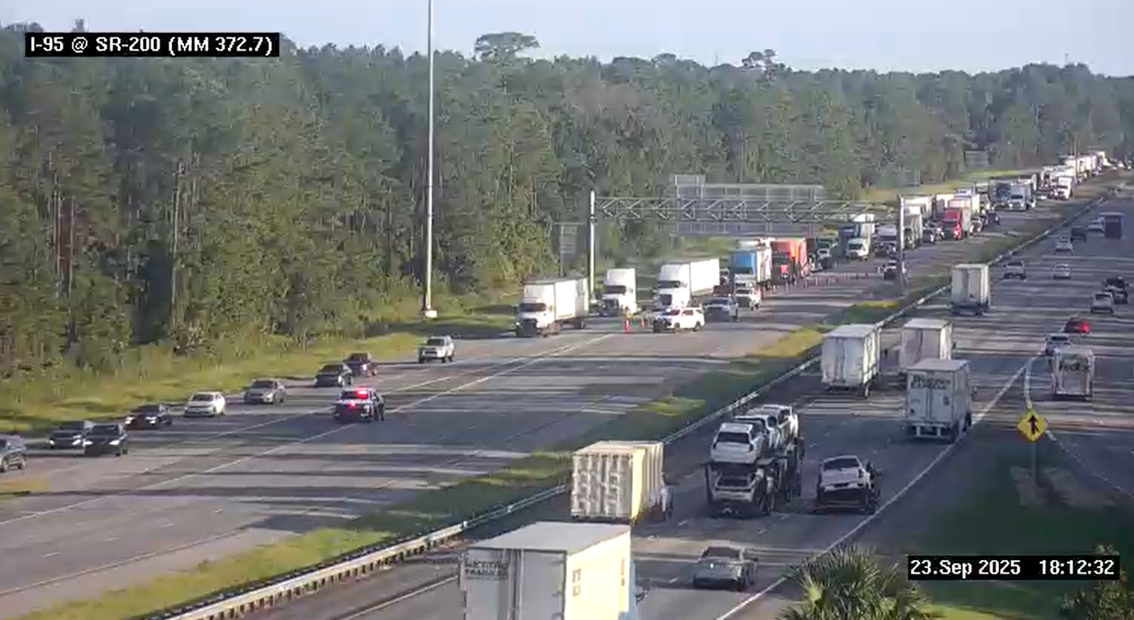 Lanes reopen after police activity blocks traffic on I-95 North in