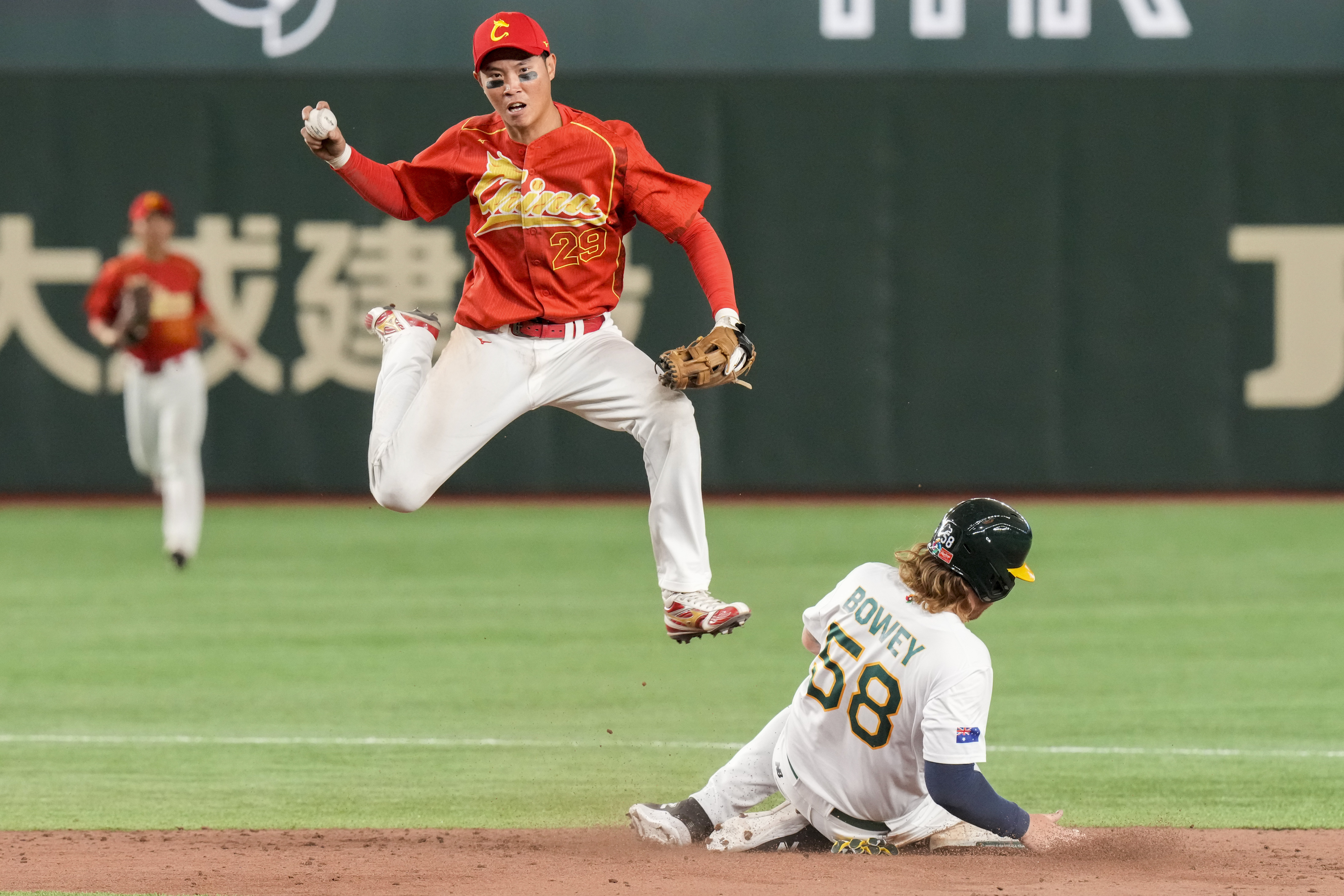 Shohei Ohtani of Japan reacts as Italy's shortstop Nicky Lopez