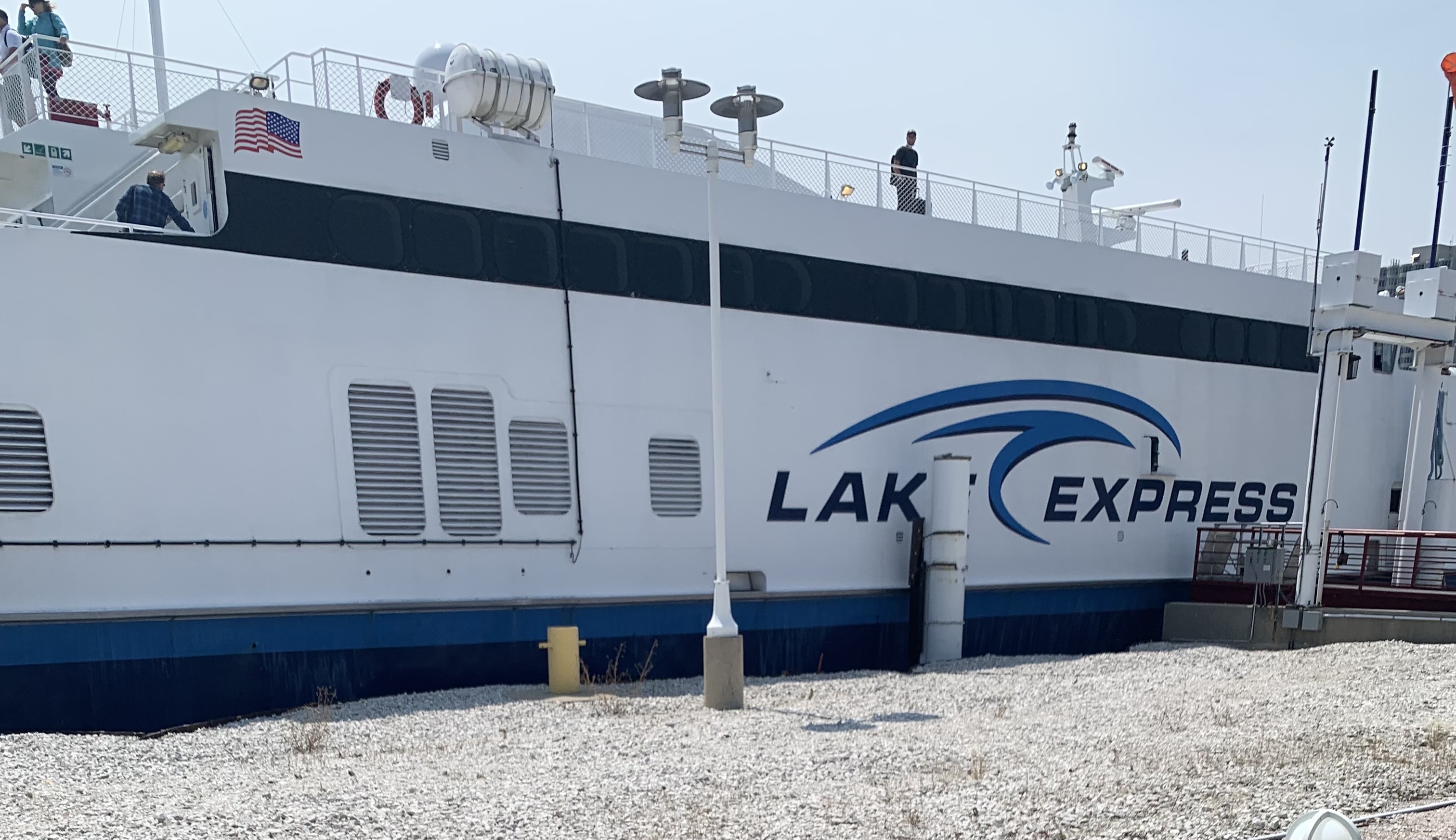 I took the high speed ferry across Lake Michigan and it made